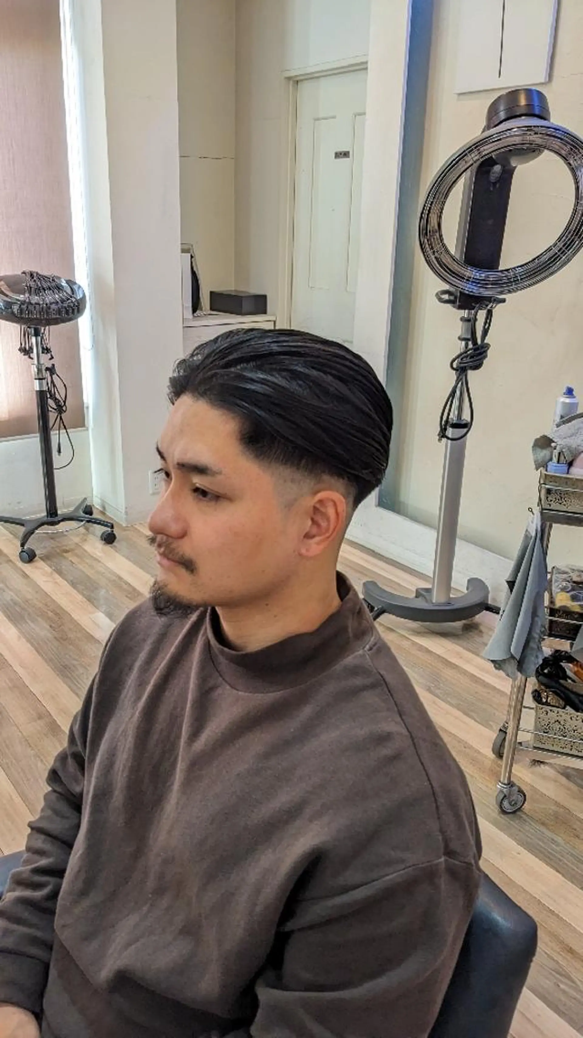 ミディアム メンズ Russo(ルッソ)所属・こにし/蒲生四丁目 /髪質改善/スパのヘアスタイル