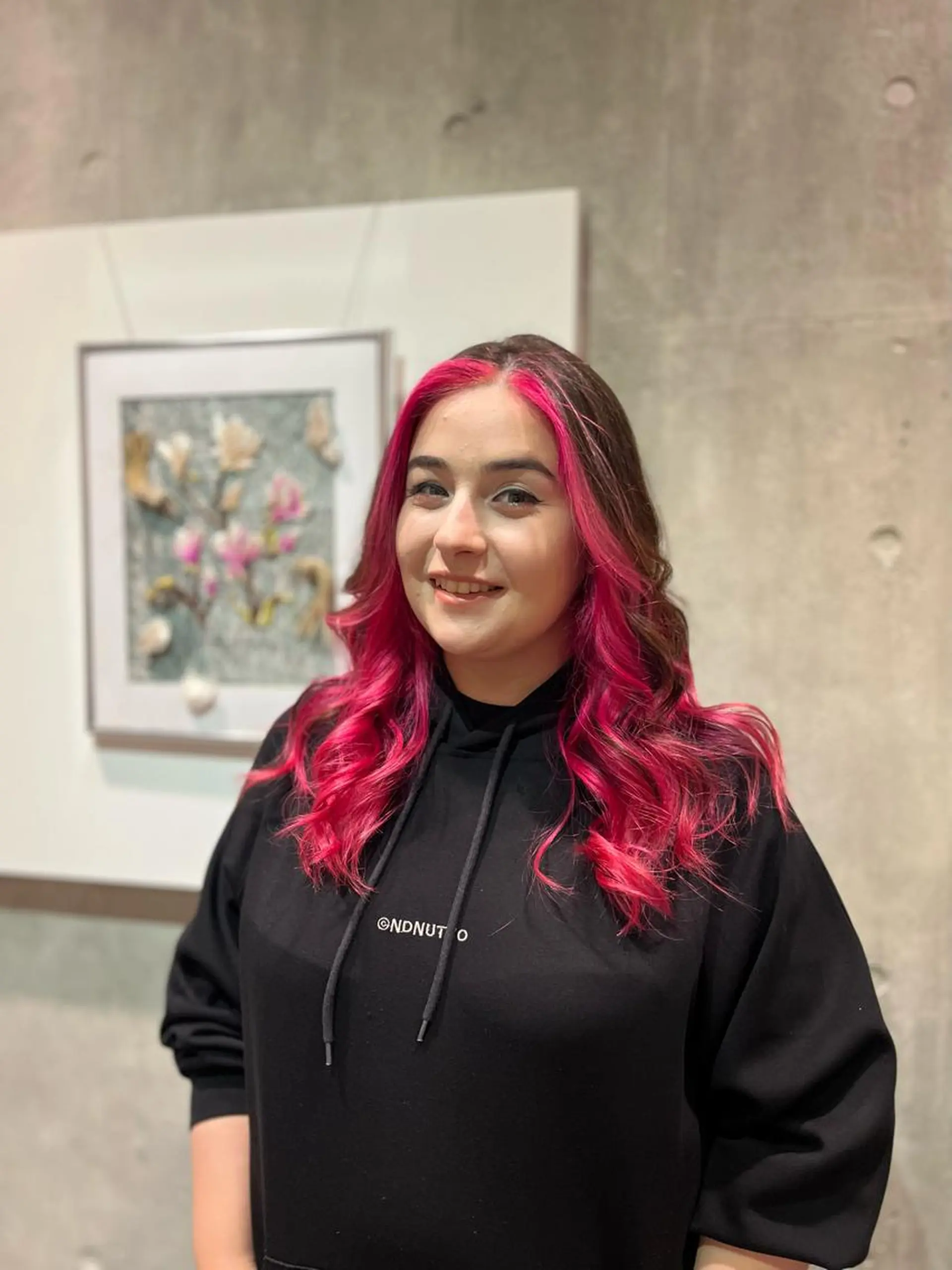 ロング カラー ミストバング  フェイスフレーミング La fith rosa所属・miharu🐱 茨木/透明感カラーのヘアスタイル