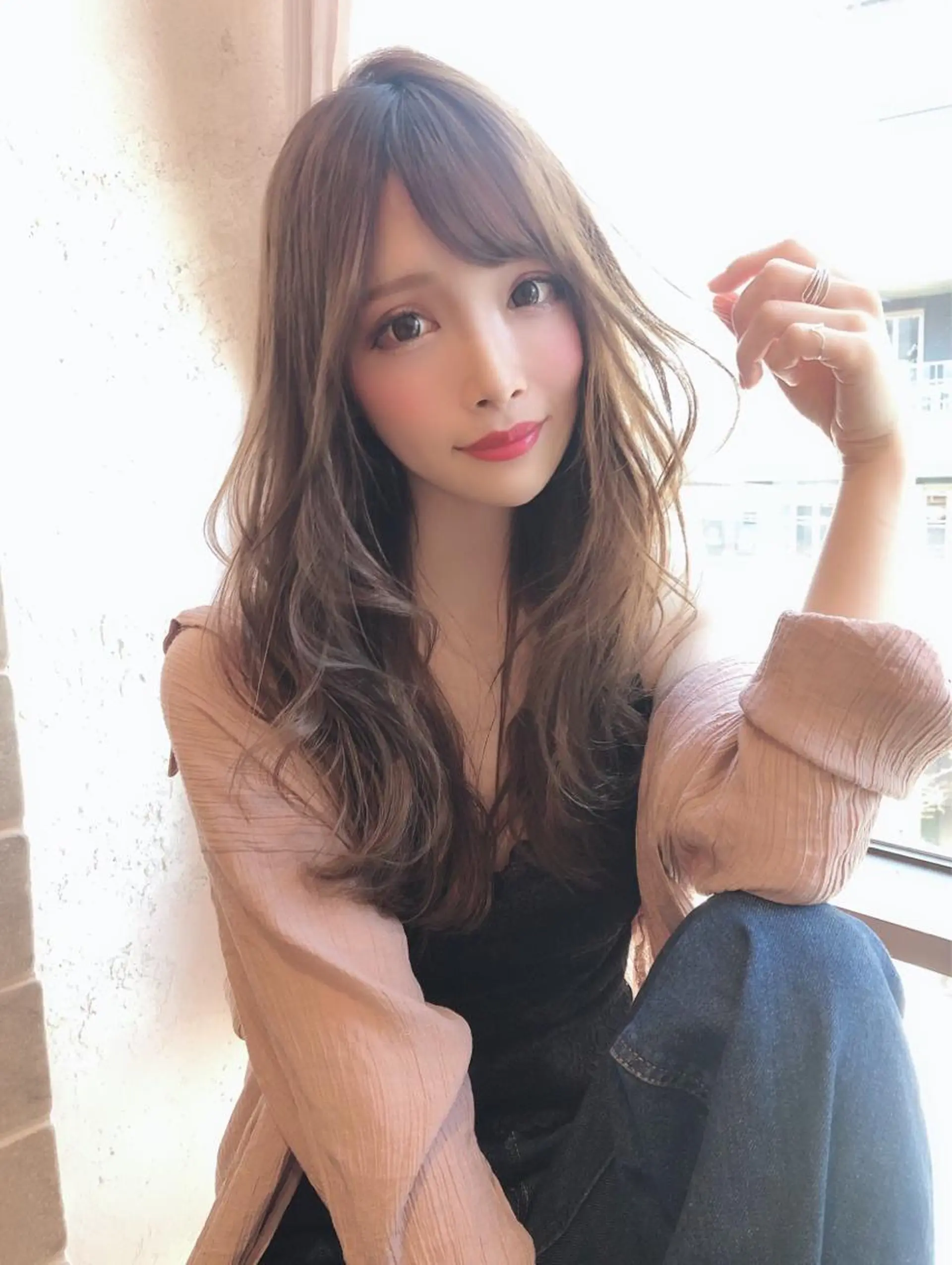 セミロング レイヤーカット ボンドストーリーノヴァ所属・縮毛矯正・髪質改善 ❣️三浦正也のヘアスタイル