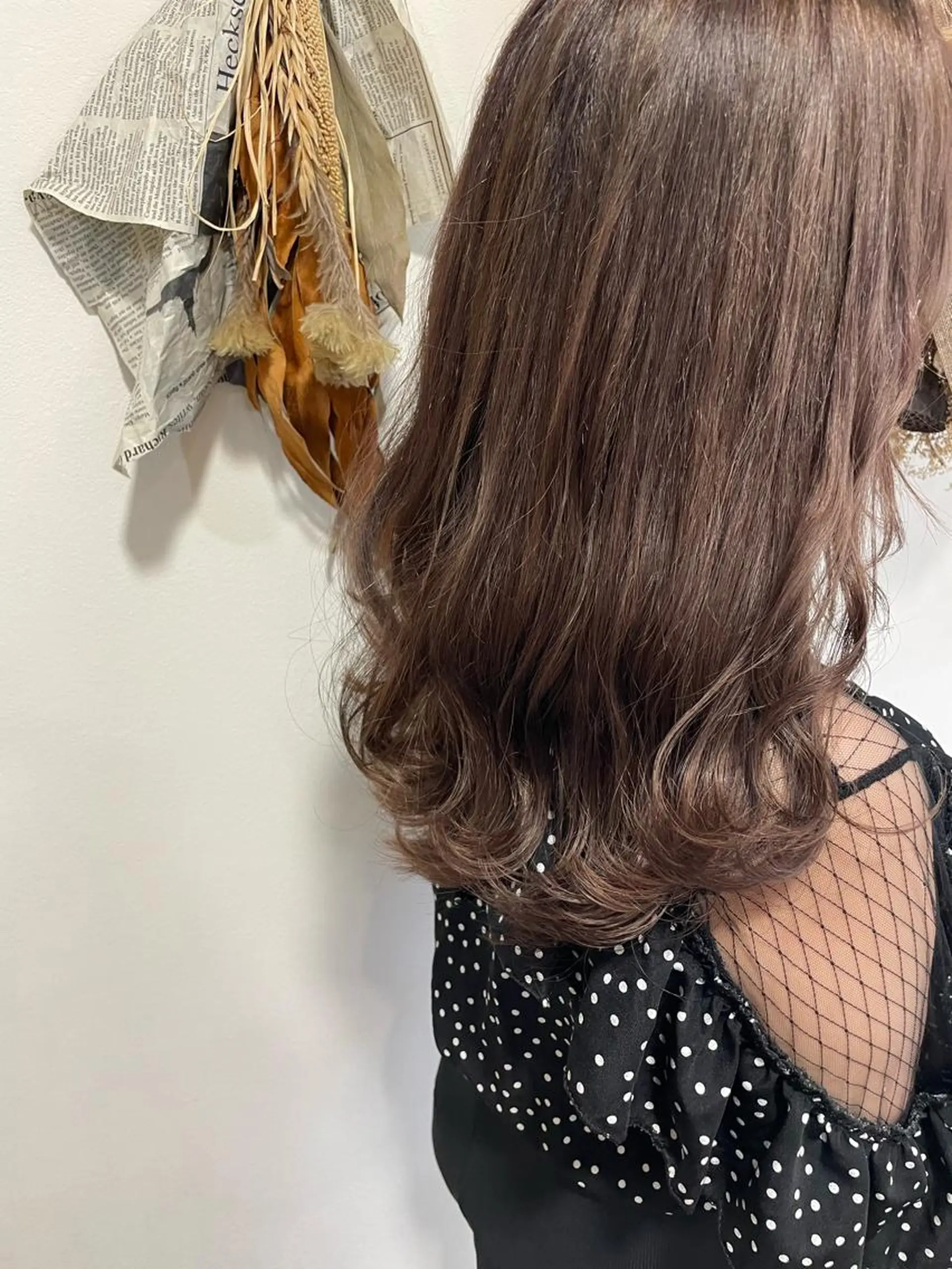 セミロング カラー ベージュカラー カット ヘアカラー トリートメント 松佐 ゆかりのヘアスタイル