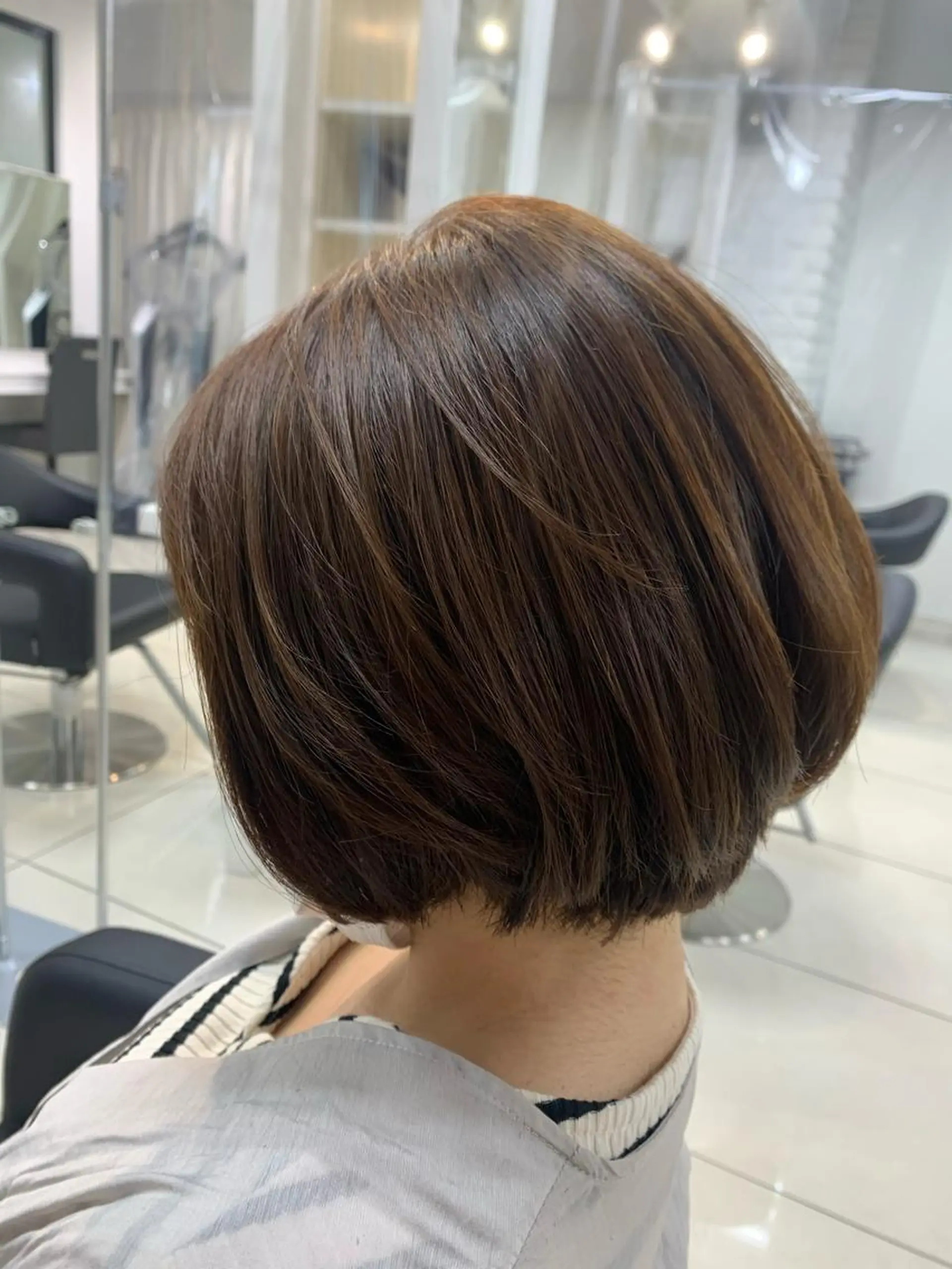 ショート パーマ ショートボブ 丸みショート ボブ ショートヘア 縮毛矯正 カット ヘアカラー 【美髪ソムリエ】 ✂️✨飯田哲也のヘアスタイル