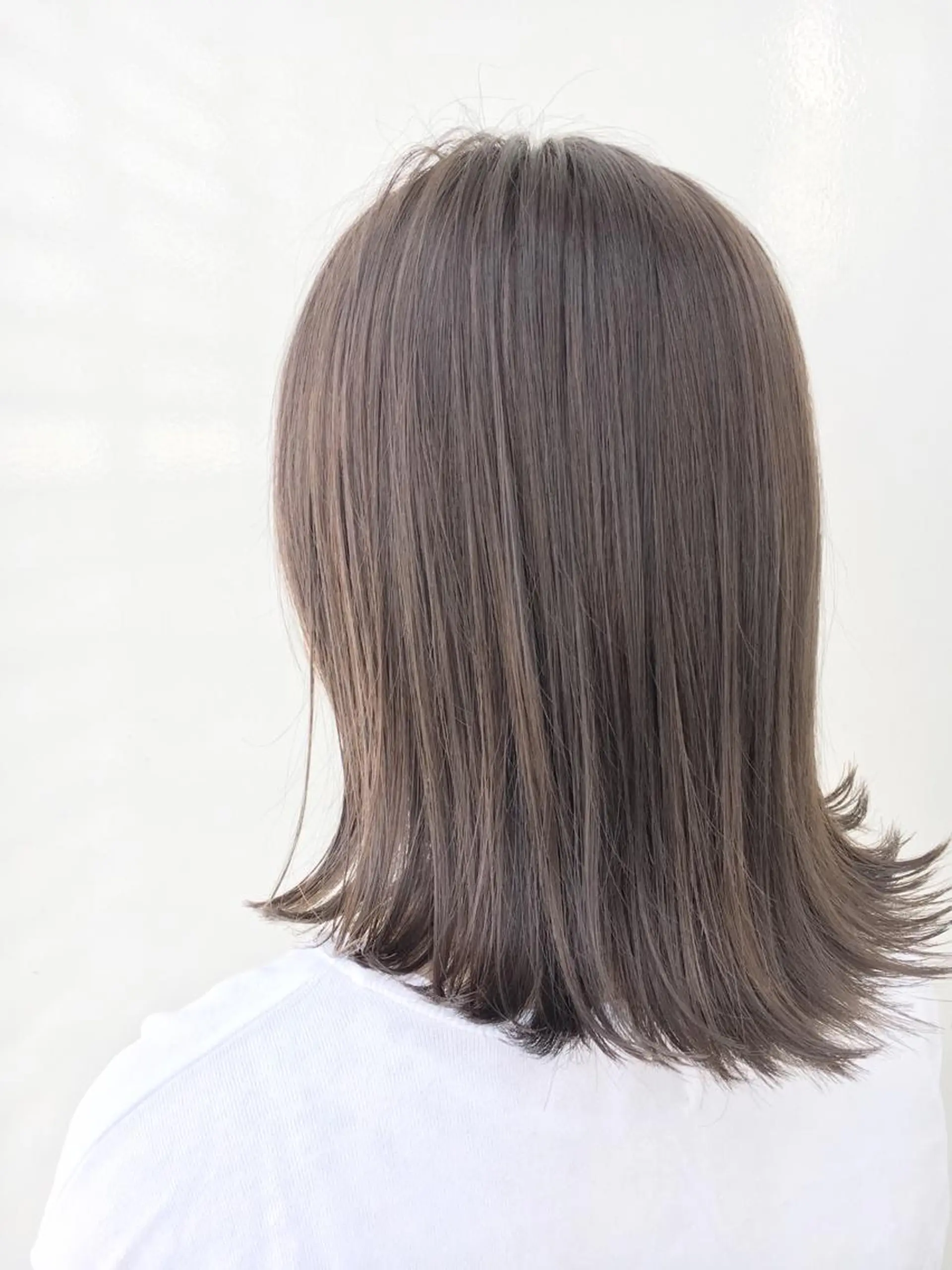 ミディアム カラー パーマ ヘアアレンジ Zina福岡天神店 艶髪/レイヤー/小顔のヘアスタイル