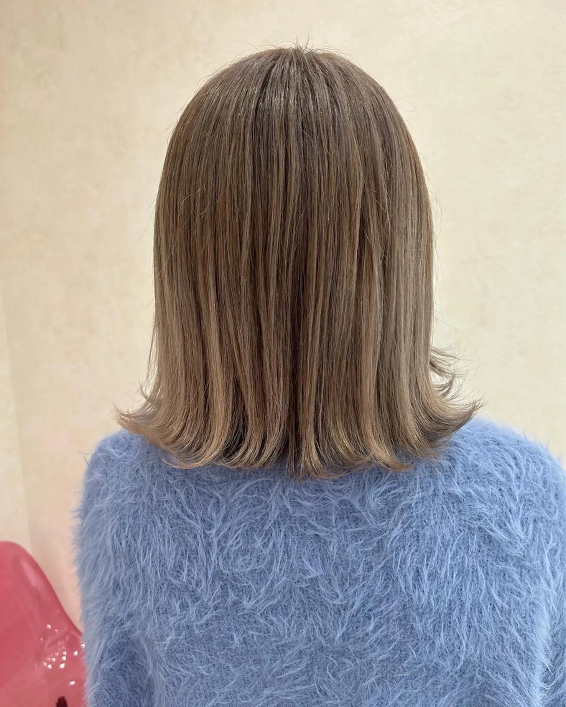 ミディアム カラー ヘアカラー ハイトーン/韓国風 🤍Nacchi🐈のマツエク・マツパデザイン