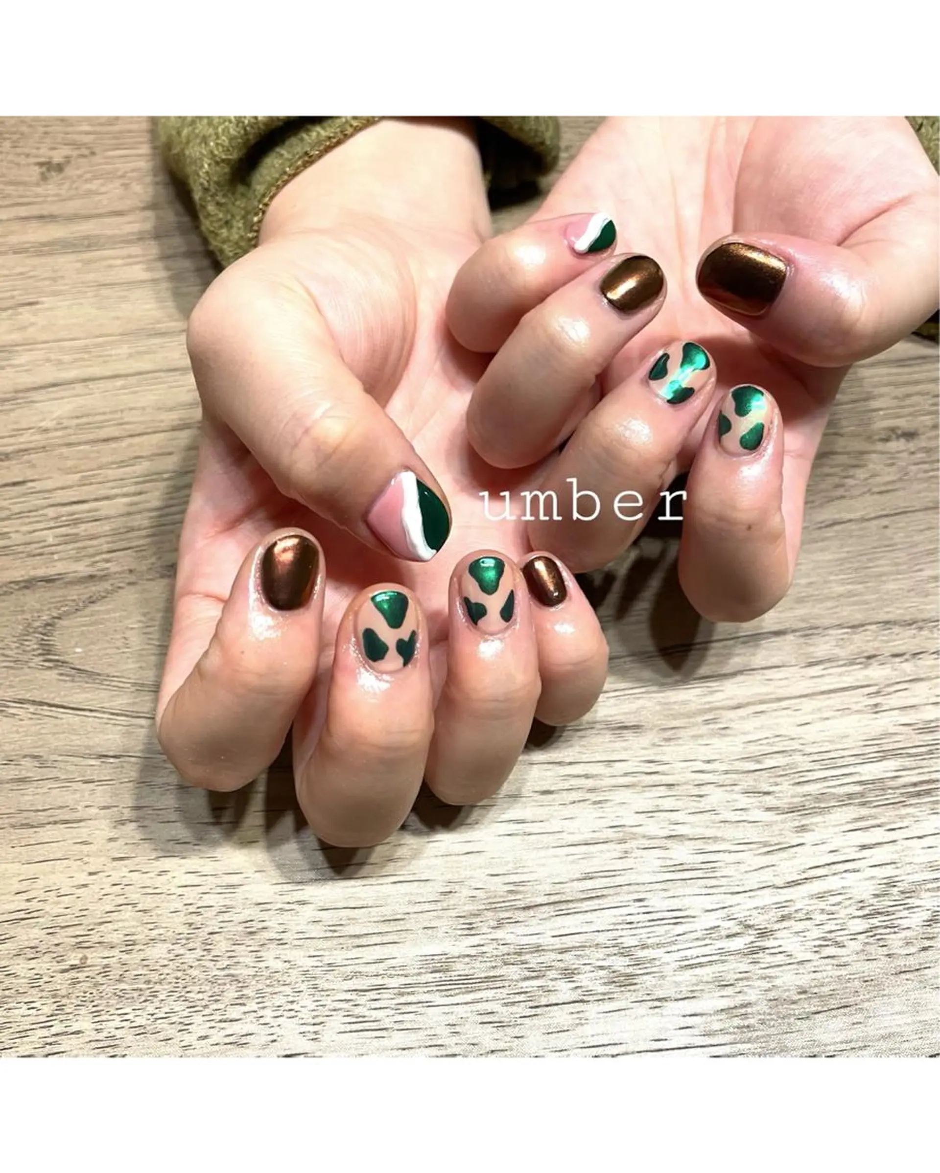 ネイル クリアネイル 成人式 フラッシュネイル フットネイル フレンチネイル ハンドネイル umber 三茶1分のネイルデザイン