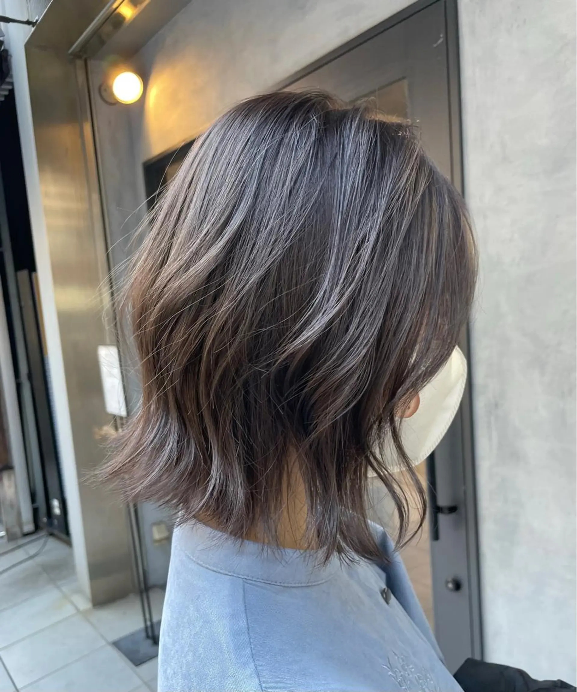 ショート カラー ブリーチ 透明感カラー グレージュ ブリーチなしカラー カット ヘアカラー トリートメント いなみね はるきのヘアスタイル