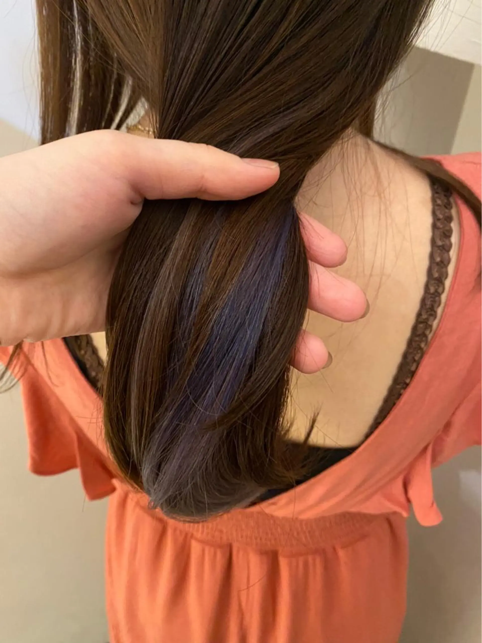 ロング ボブ ブリーチ/miinaのヘアスタイル