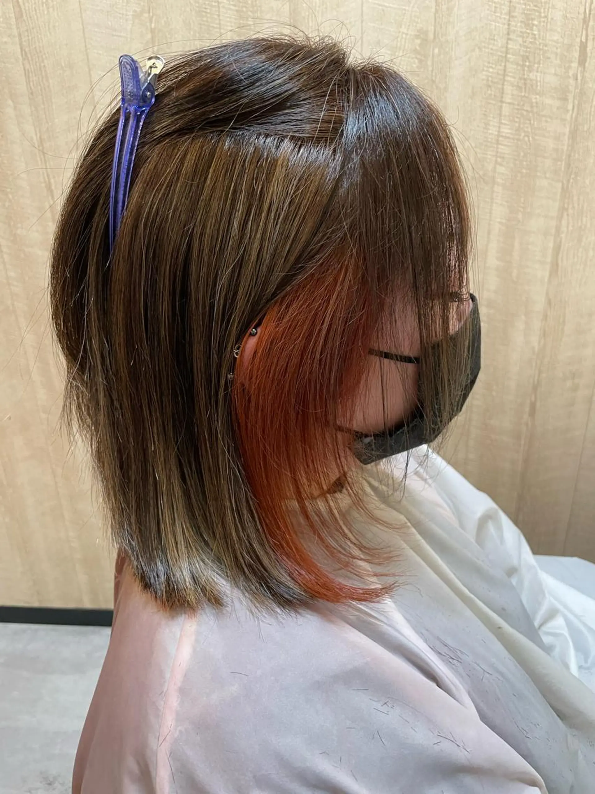 ミディアム カット ヘアカラー トリートメント ヘッドスパ ヘアセット 髪質改善カラー特化 井上秀樹のヘアスタイル