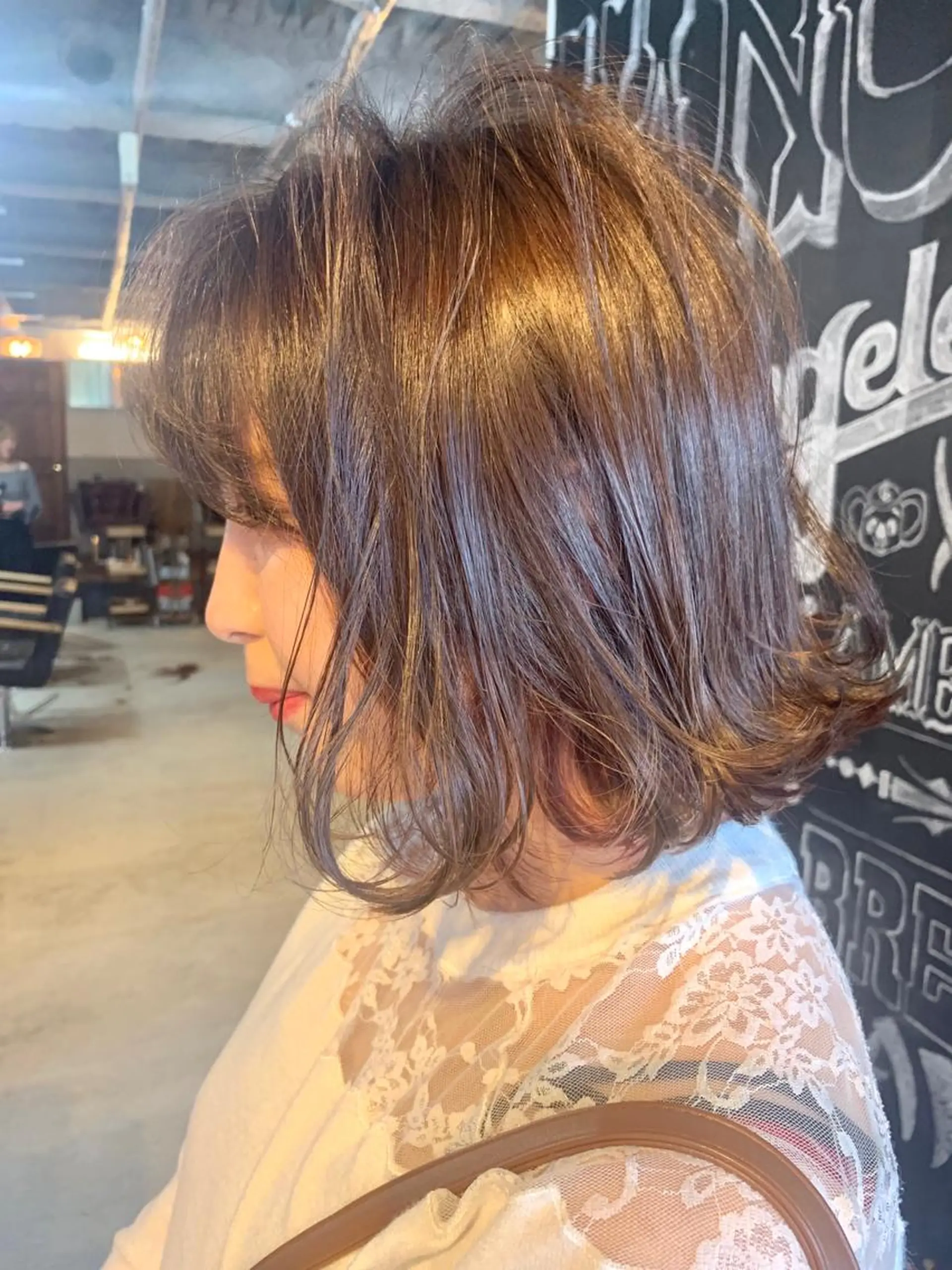 ミディアム カラー パーマ メンズヘア/レイヤー /ボブ山内春輝のヘアスタイル