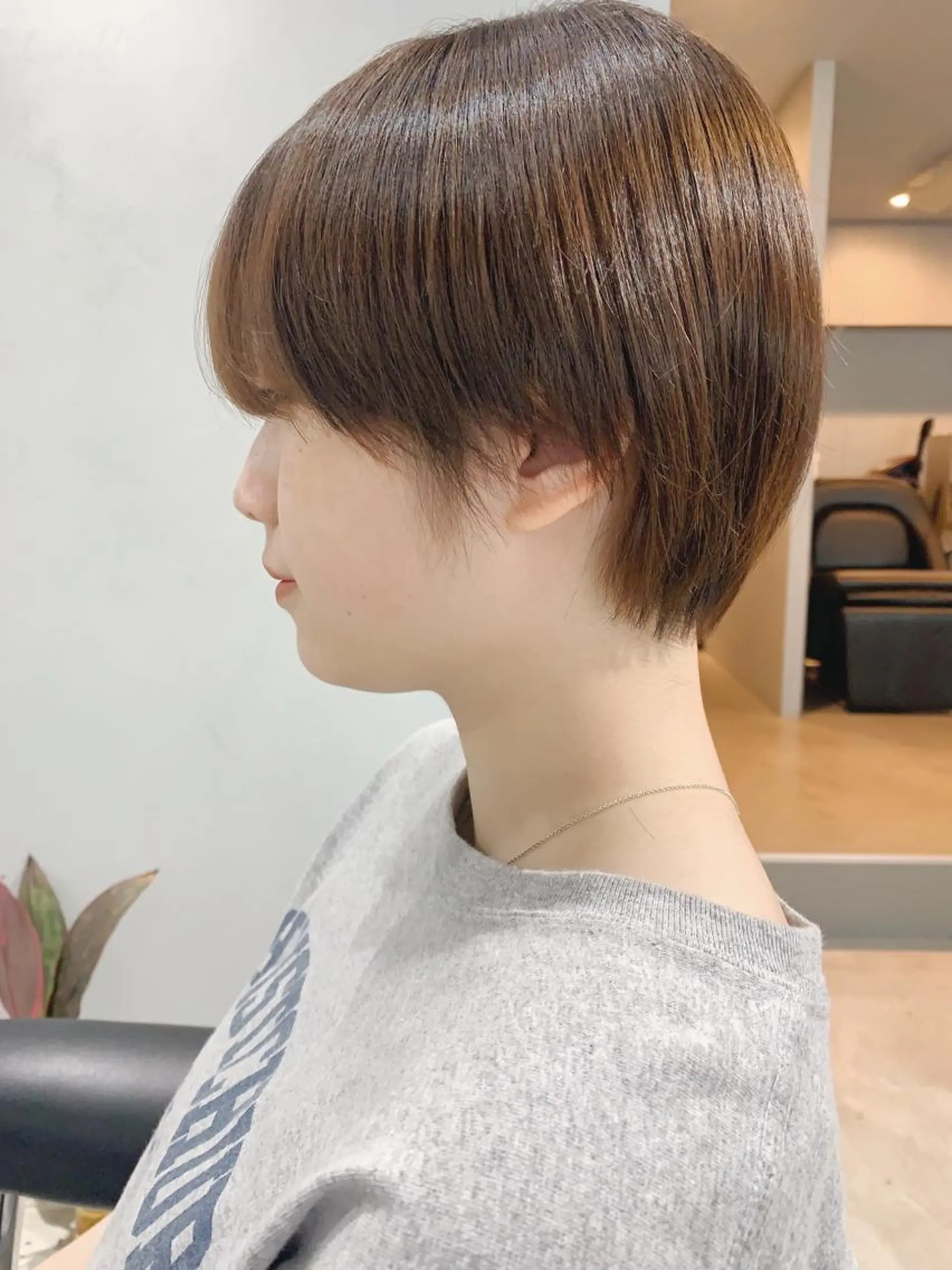 ショート カラー ボブパーマコテ巻き風 パーマNo1深江秀平のヘアスタイル