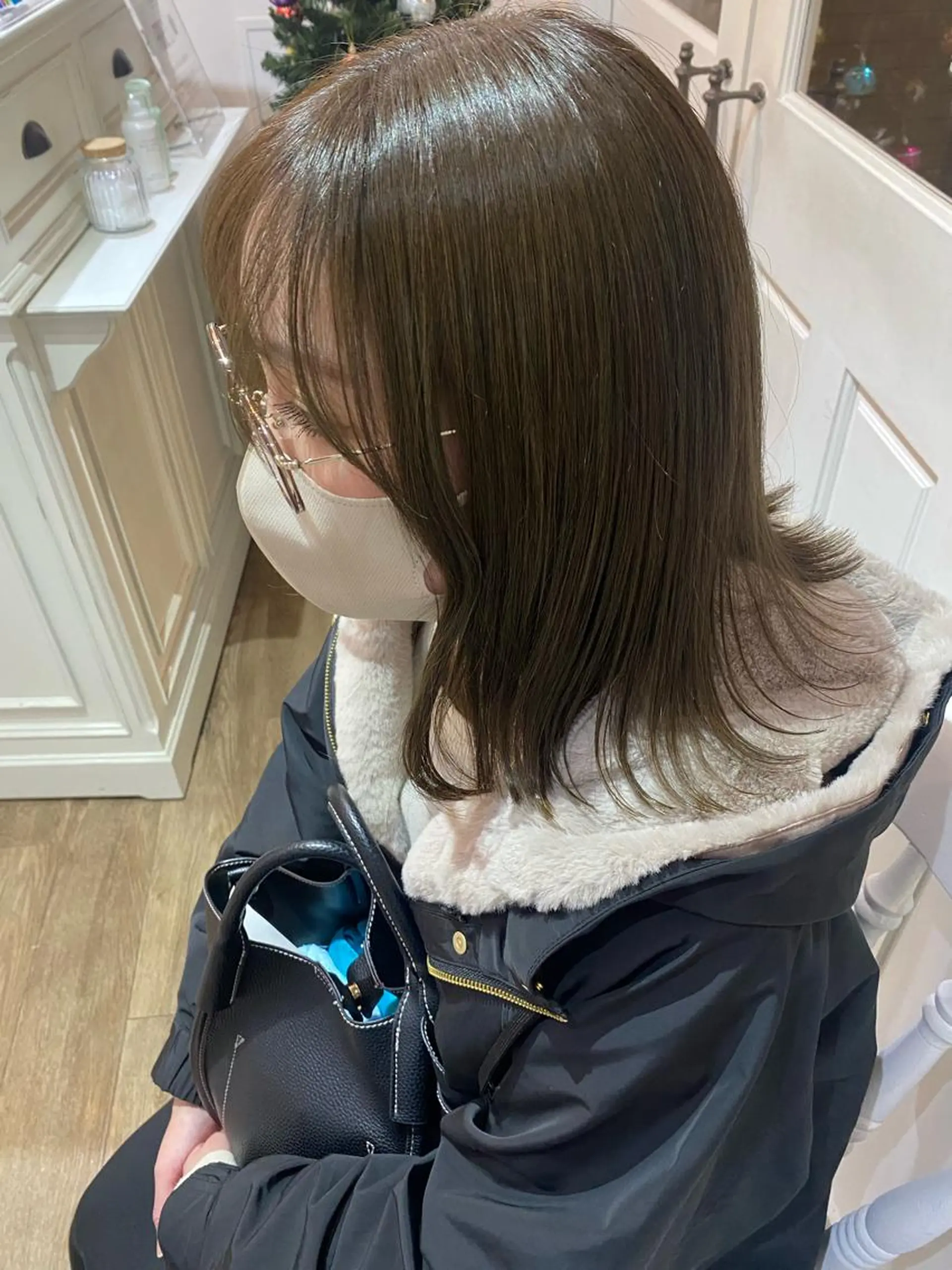 ミディアム カラー 韓国×髪質改善カラー 💎hinaのヘアスタイル