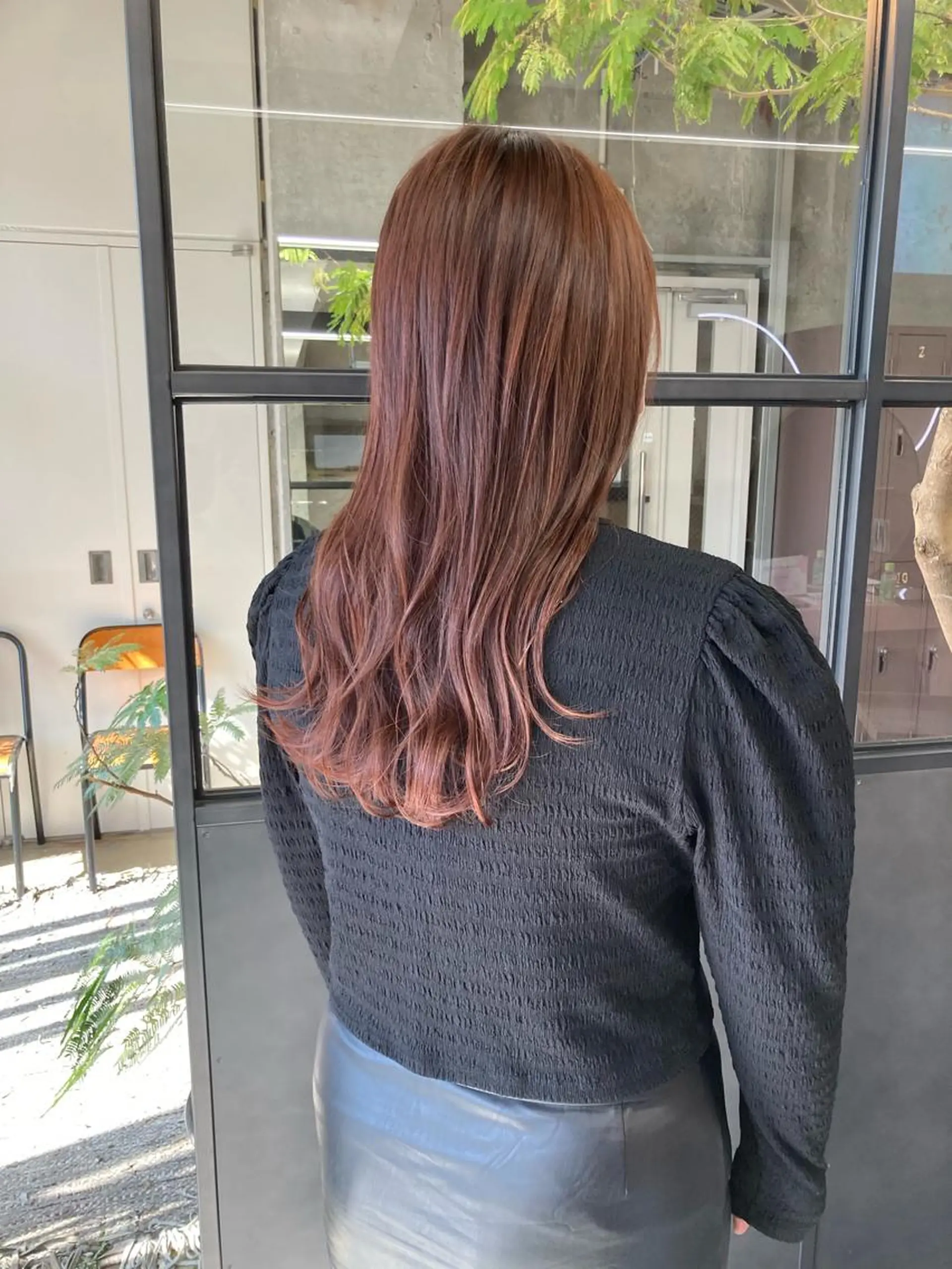 セミロング カラー ベージュカラー ピンクカラー ピンクベージュ 小木曽智美 /ボブ/ショートのヘアスタイル