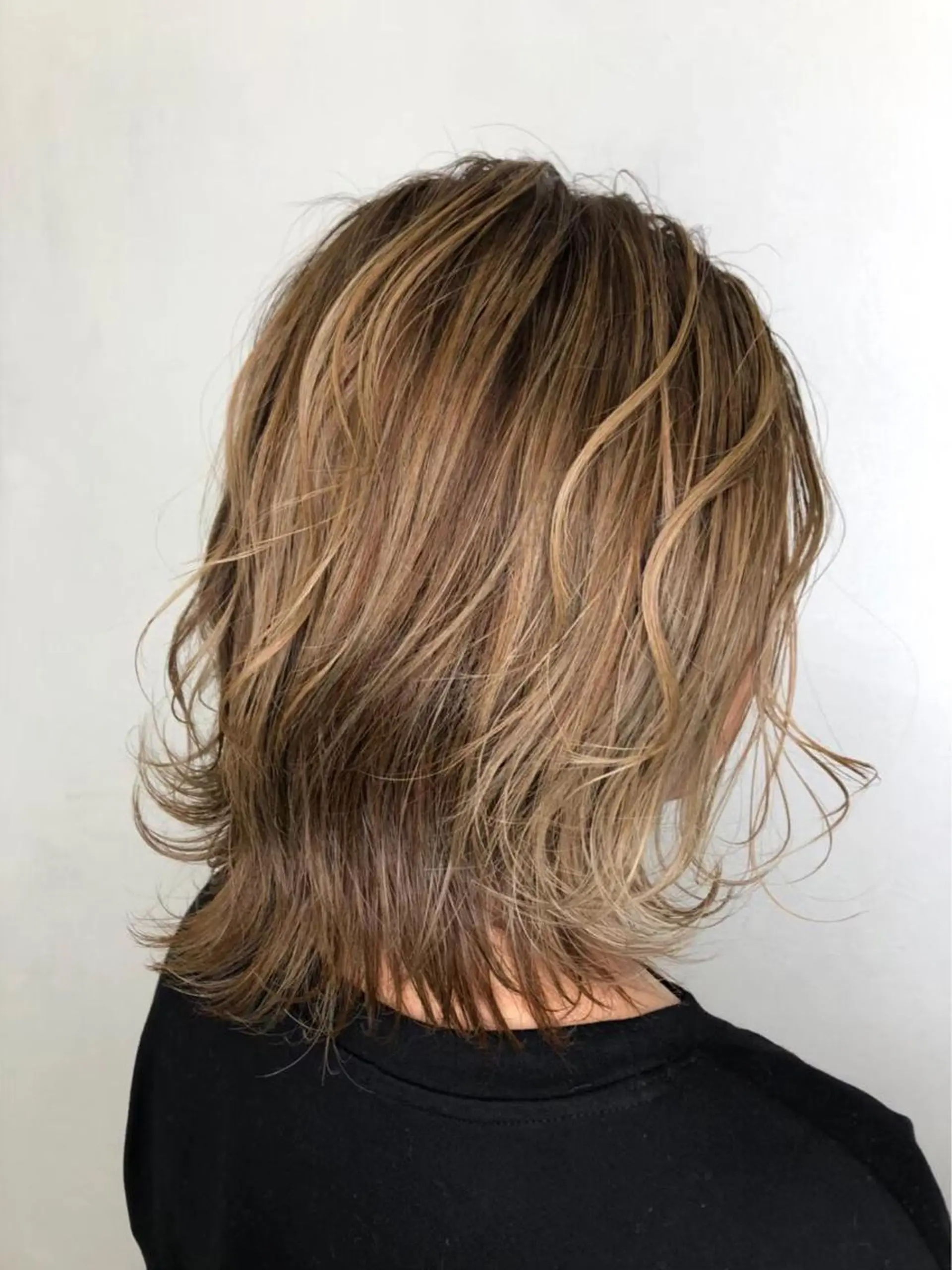 ミディアム カラー ヘアアレンジ 脱白髪染め専門店HAKUA PLUS白髪ぼかし町田2号店所属・脱白髪染め 大月竜斗のヘアスタイル