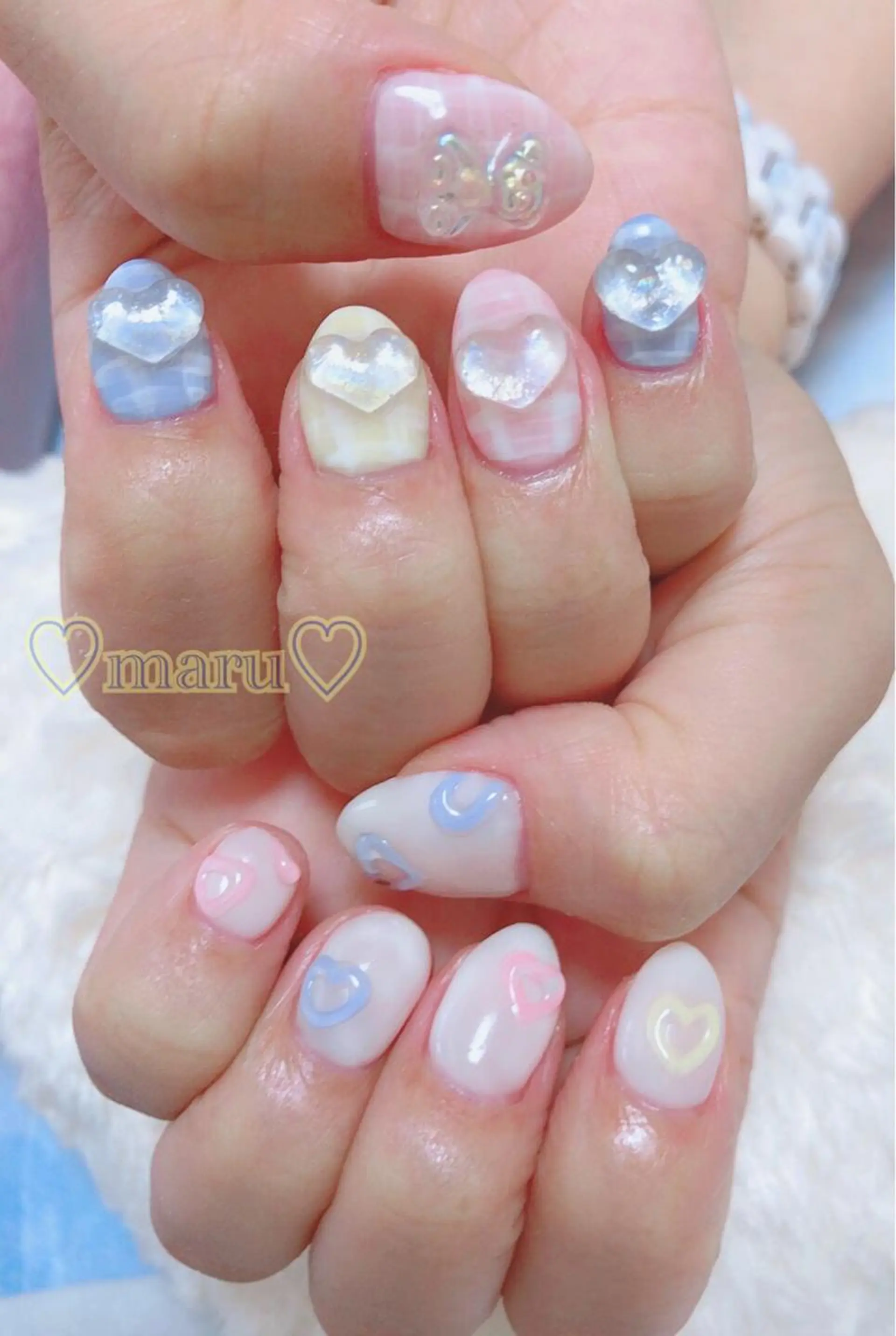 ネイル ハンドネイル フットネイル まるみ ♡のネイルデザイン