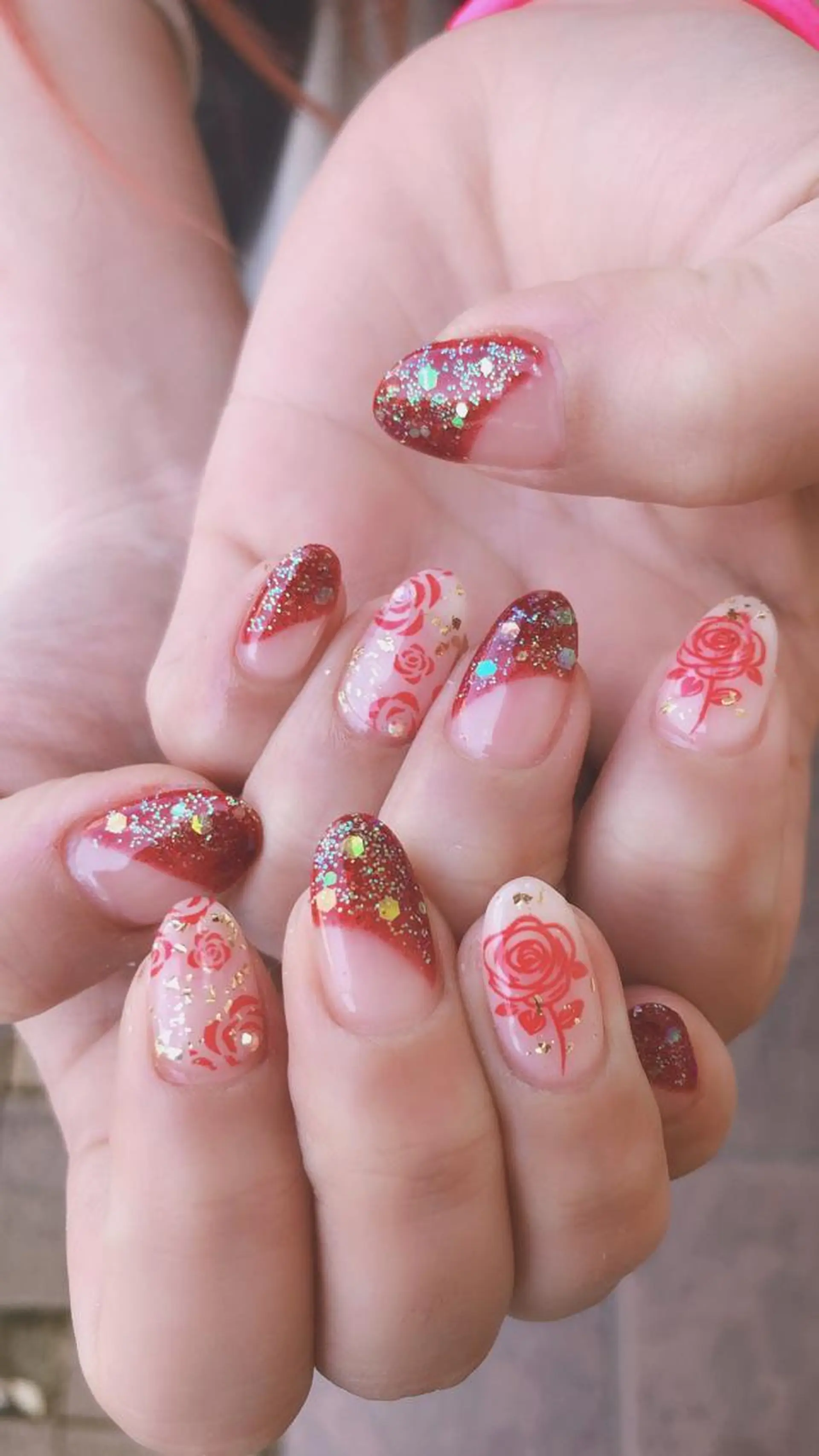 ネイル 春ネイル 森田(傅) 霞のネイルデザイン