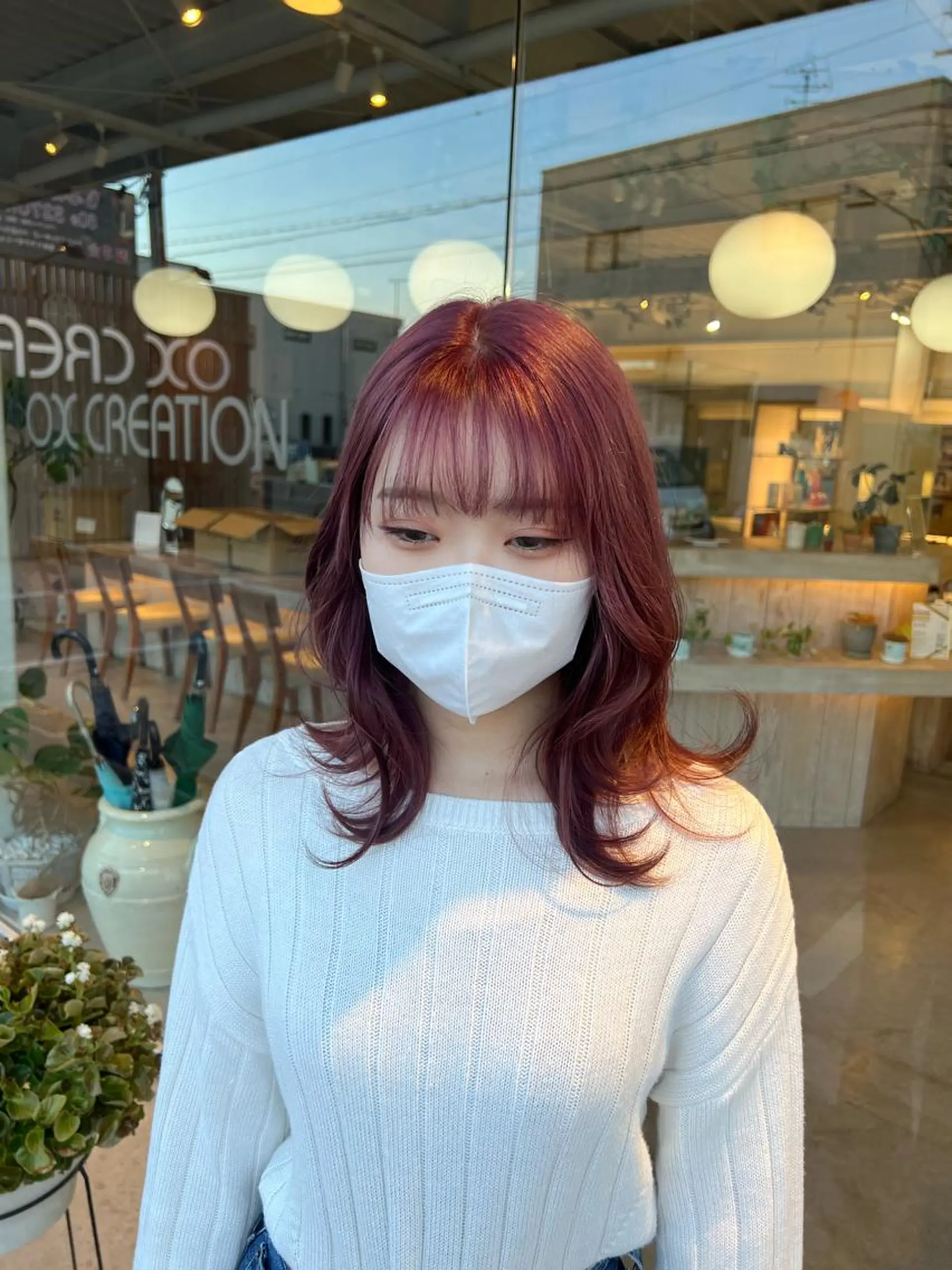 ミディアム カラー レイヤーカット/ マリアのヘアスタイル