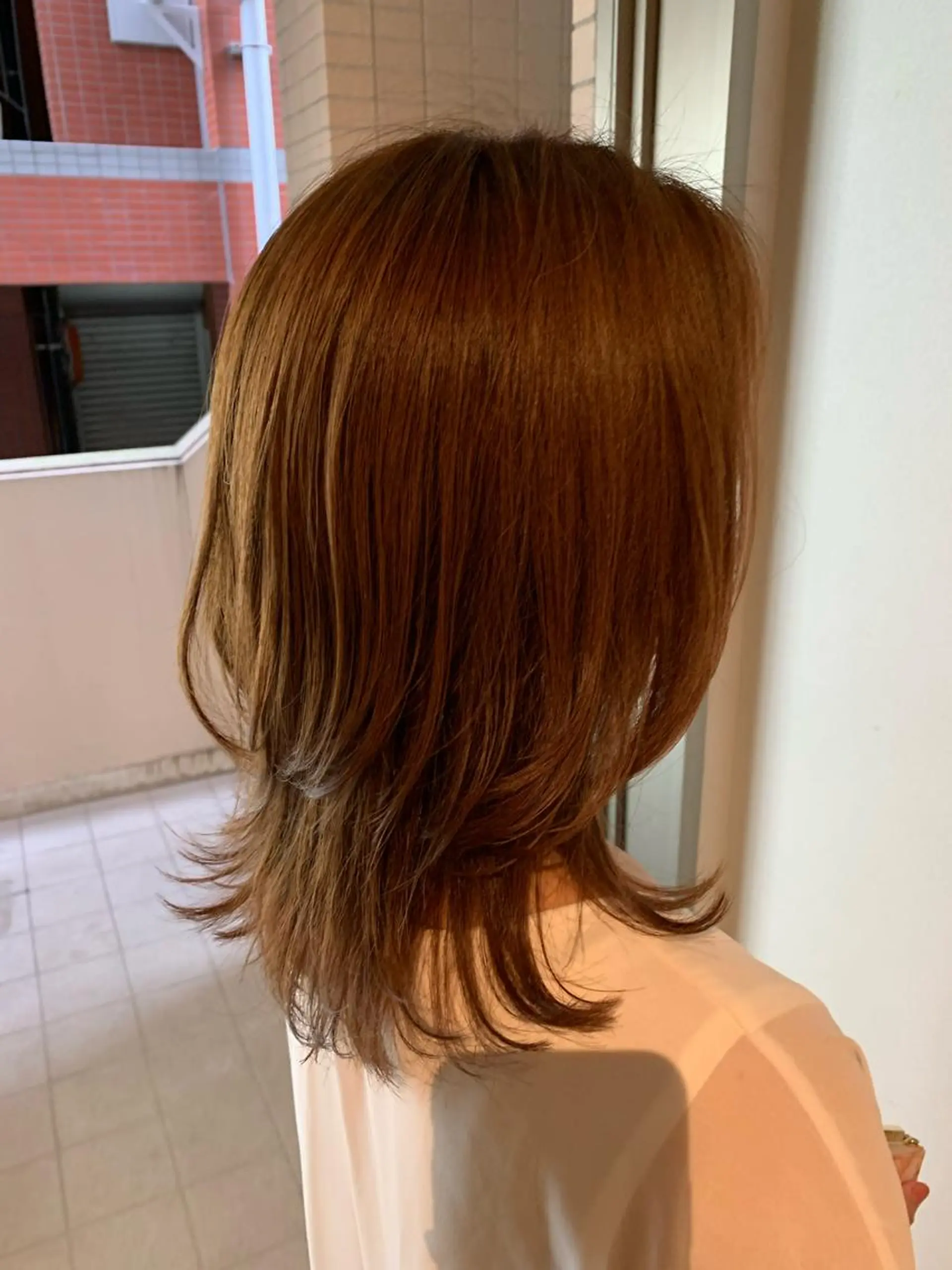 ミディアム うしだ かおるのヘアスタイル