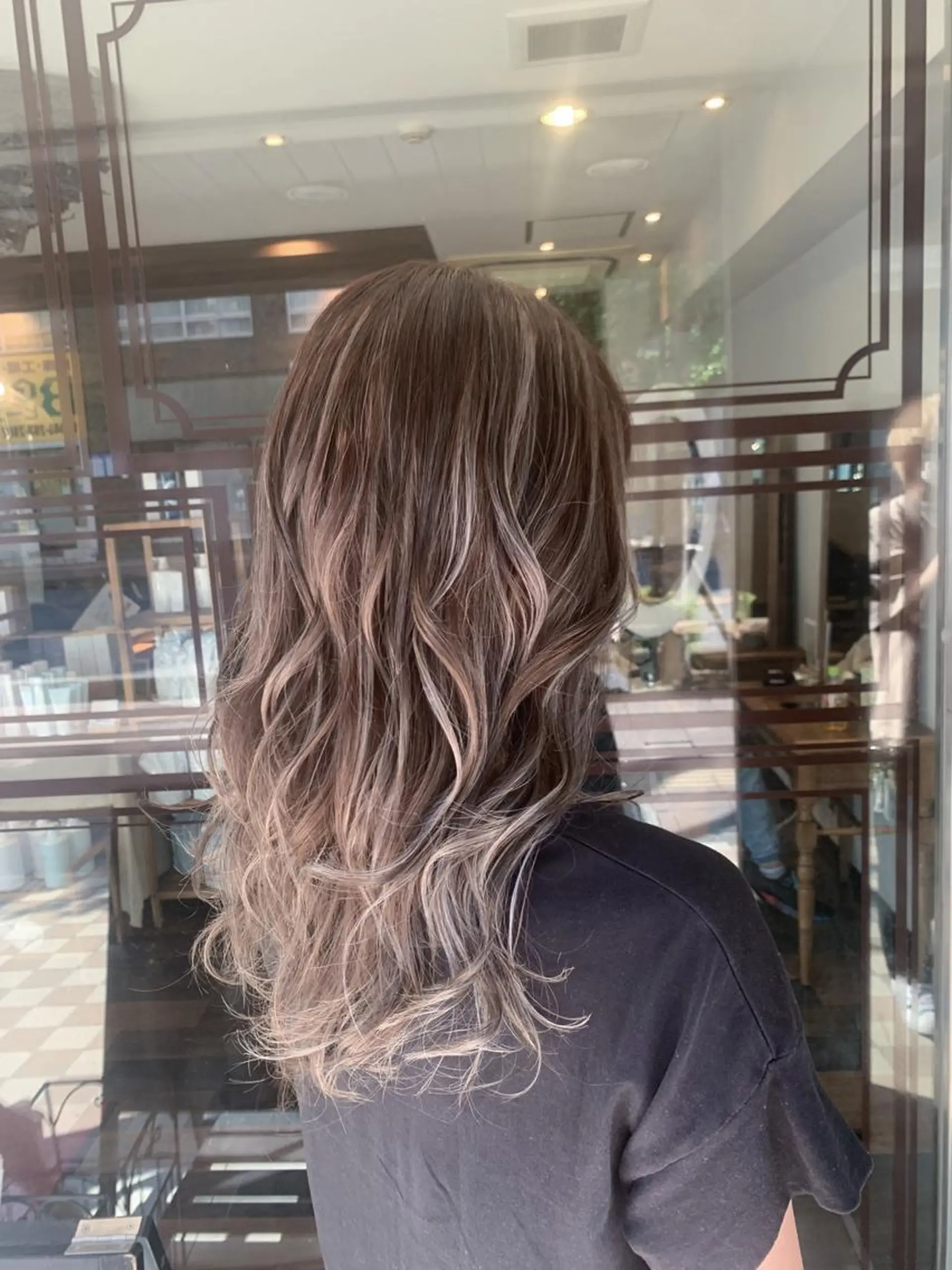 セミロング ハイライト カット ヘアカラー ◆◇◆ナカハマ アキト◆◇◆のヘアスタイル