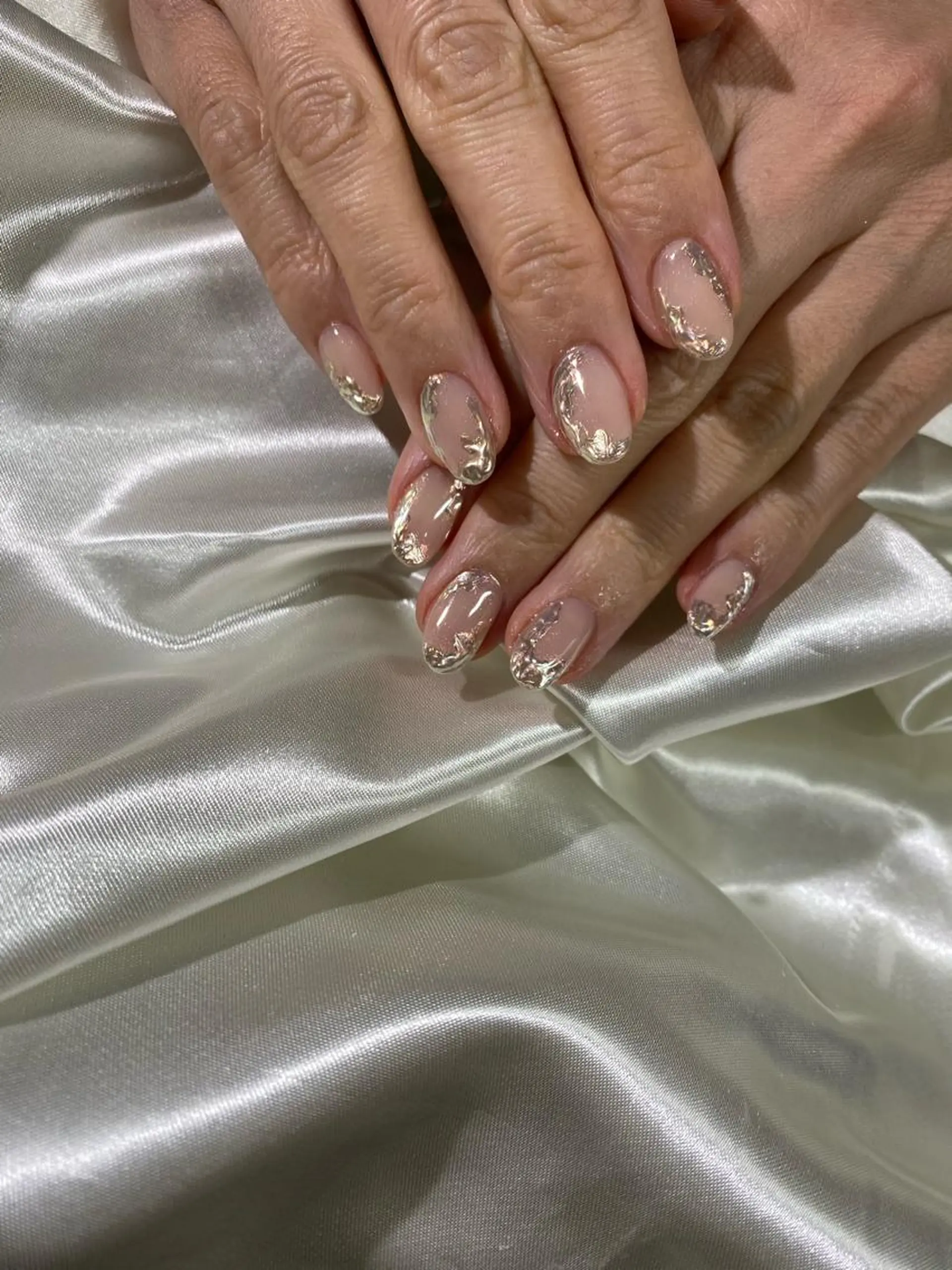 ネイル ミラーネイル 持ち込み ニュアンスネイル シンプルネイル ハンドネイル ハンドケア Charme. NOBUKOのネイルデザイン