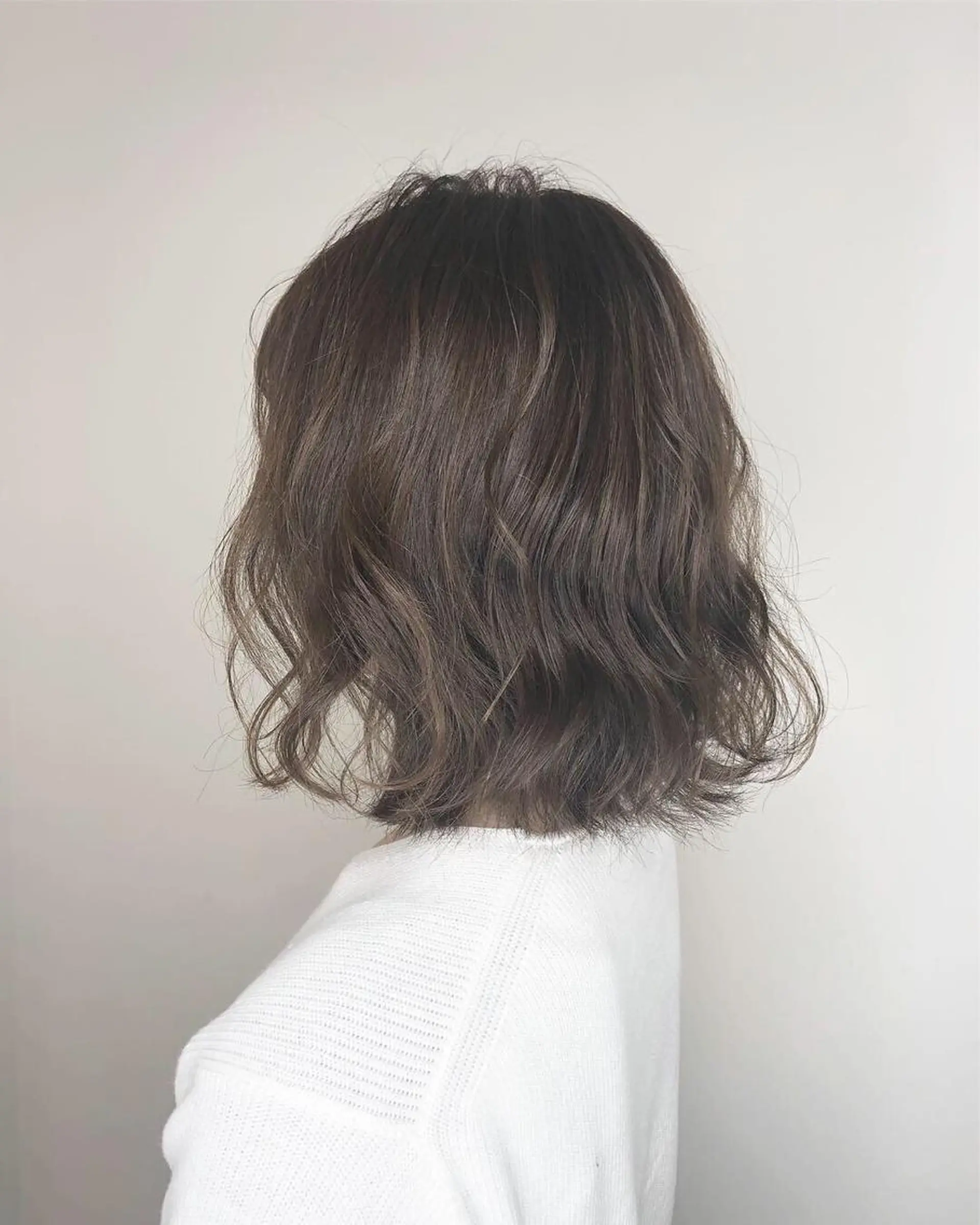 ミディアム カラー ベージュカラー 透明感カラー モカベージュ オレンジ カット ヘアカラー トリートメント 透明感カラー 松田晃代のヘアスタイル