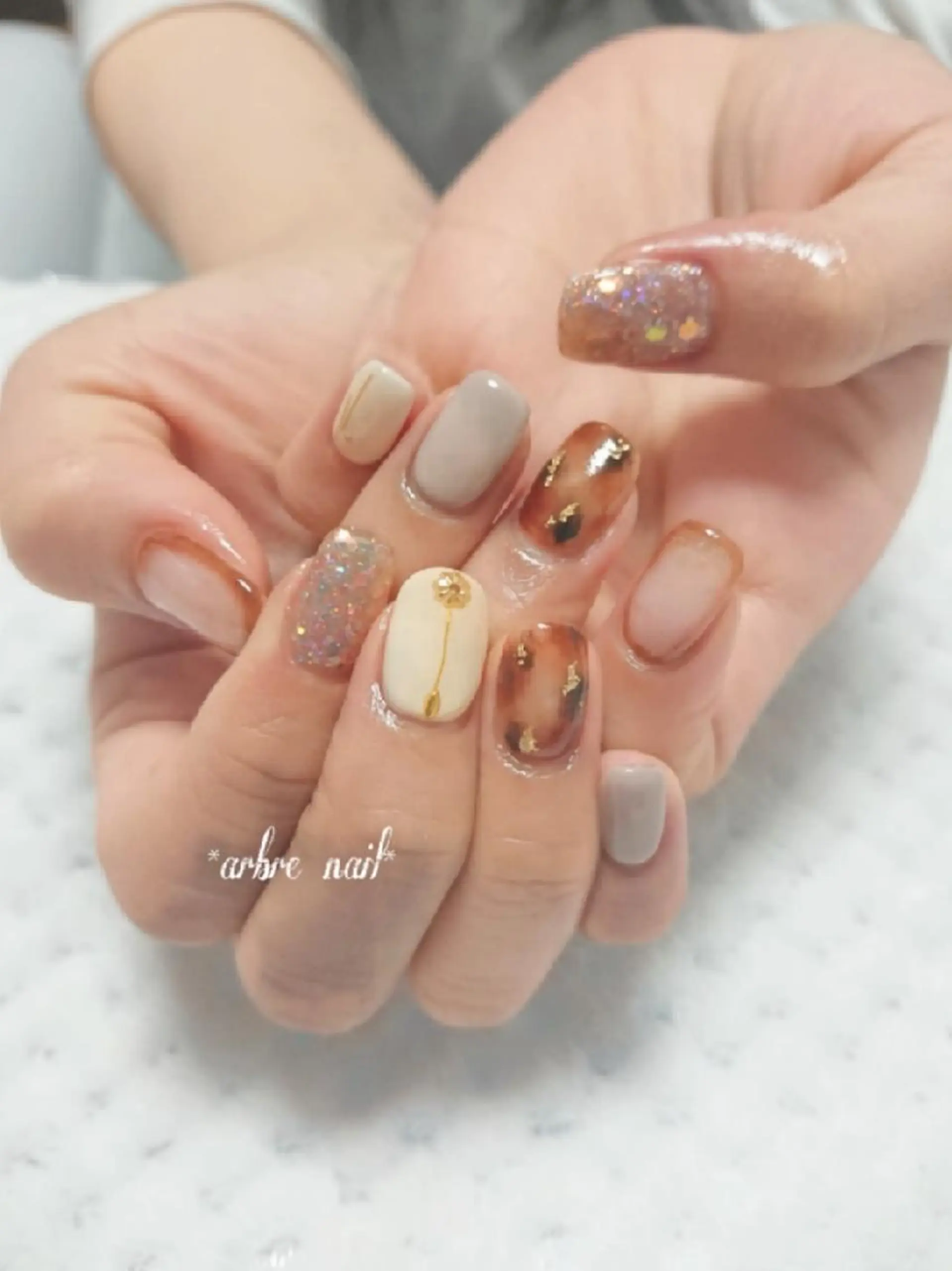 ネイル ＊arbre nail＊.アーブルネイル所属・✯.。 arbre  nail 。✯.のネイルデザイン
