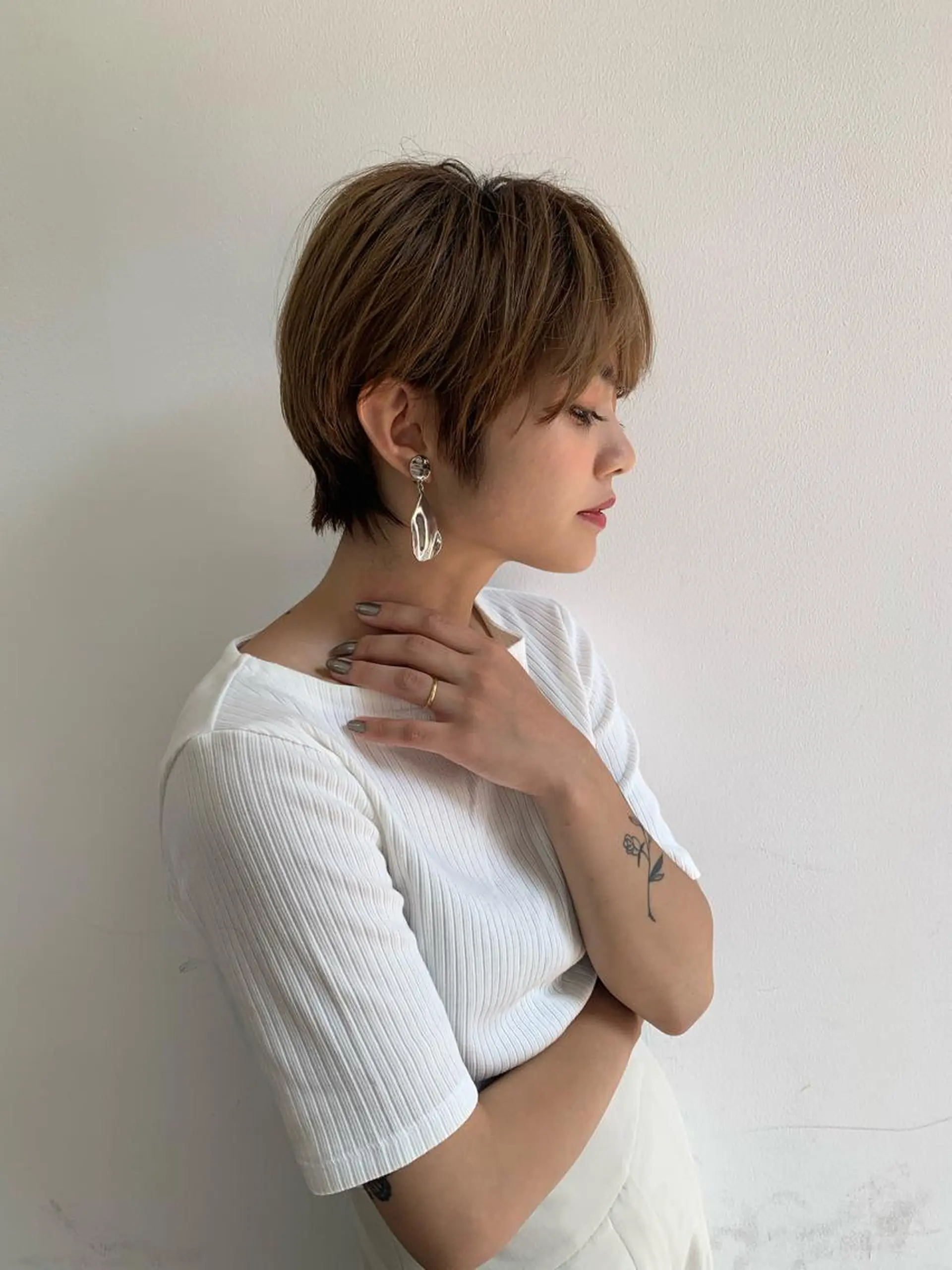 ショート カット トリートメント 縮毛/ショート/ ボブ/レイヤー/小原のヘアスタイル