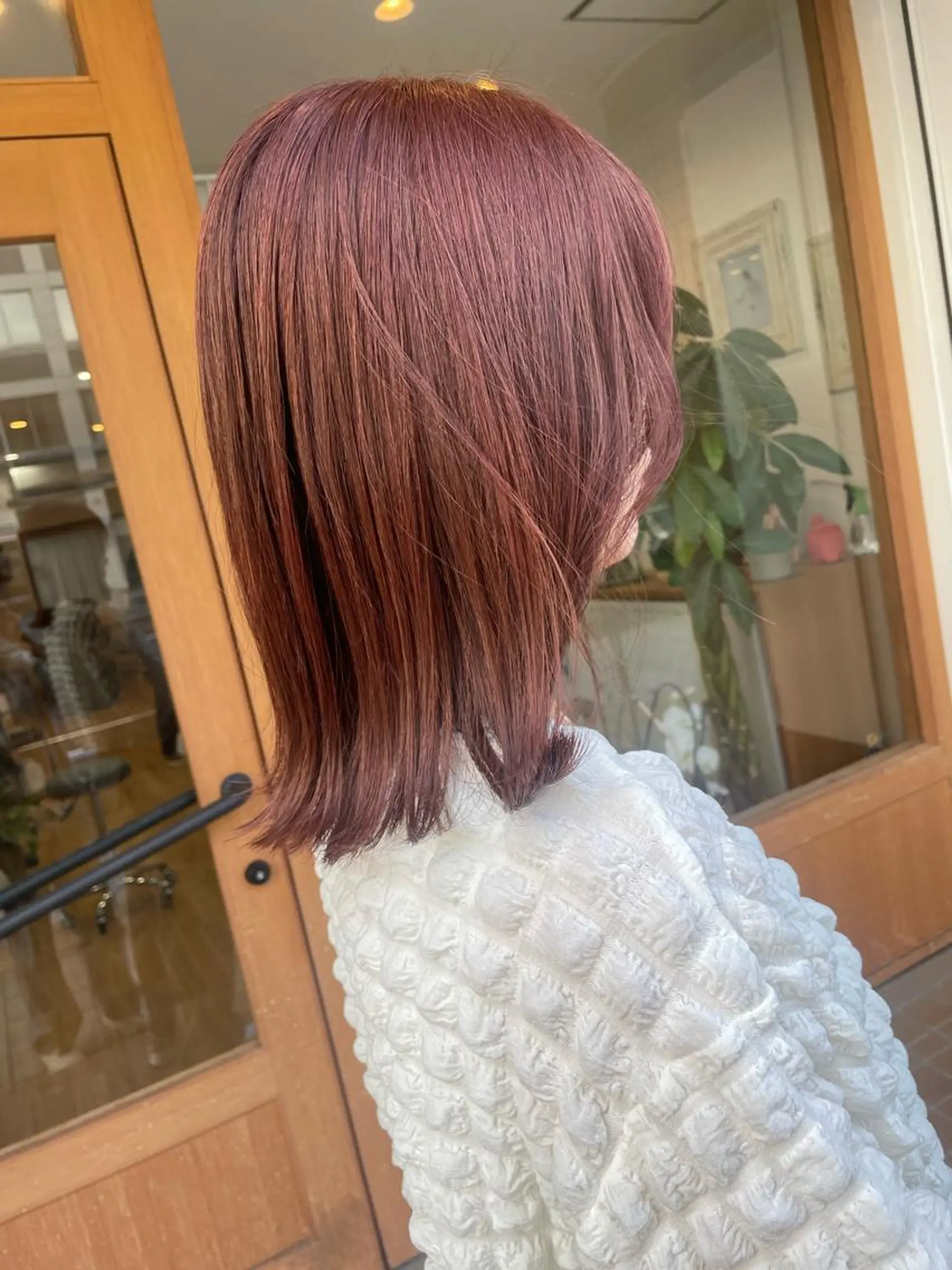 ミディアム カラー ピンクカラー Era Hatsuneのヘアスタイル