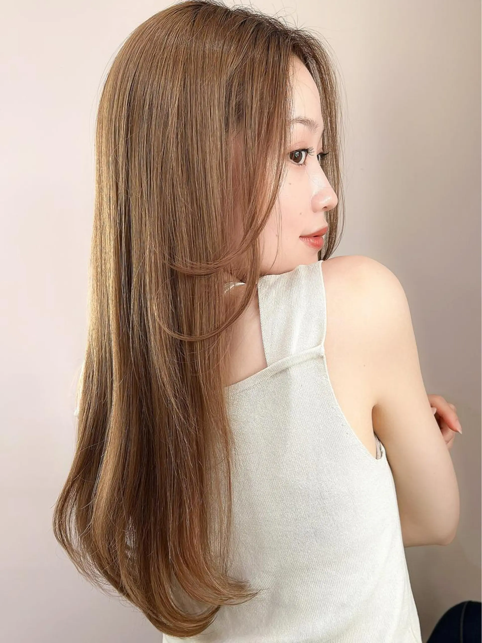 ロング カラー ベージュカラー 透明感カラー 髪質改善 韓国風ヘア ロング ヘアカラー トリートメント ✨髪質改善特化✨ kyousukeのヘアスタイル