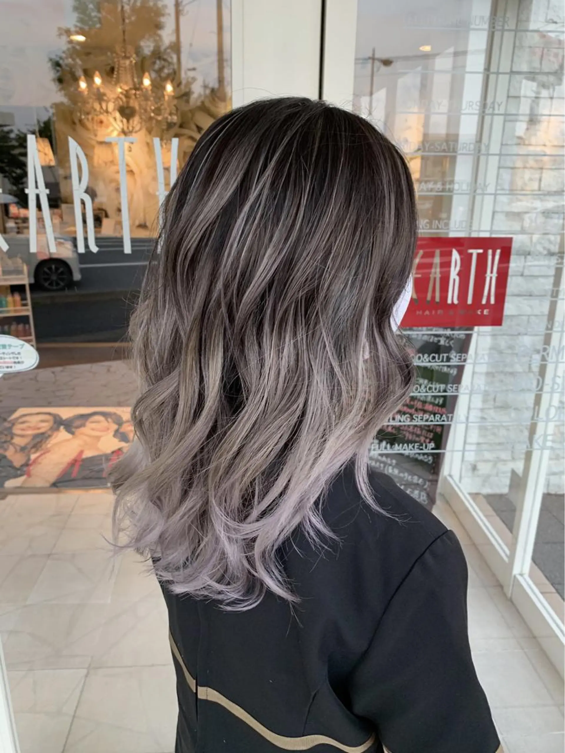 セミロング カラー 宍戸 海斗のヘアスタイル