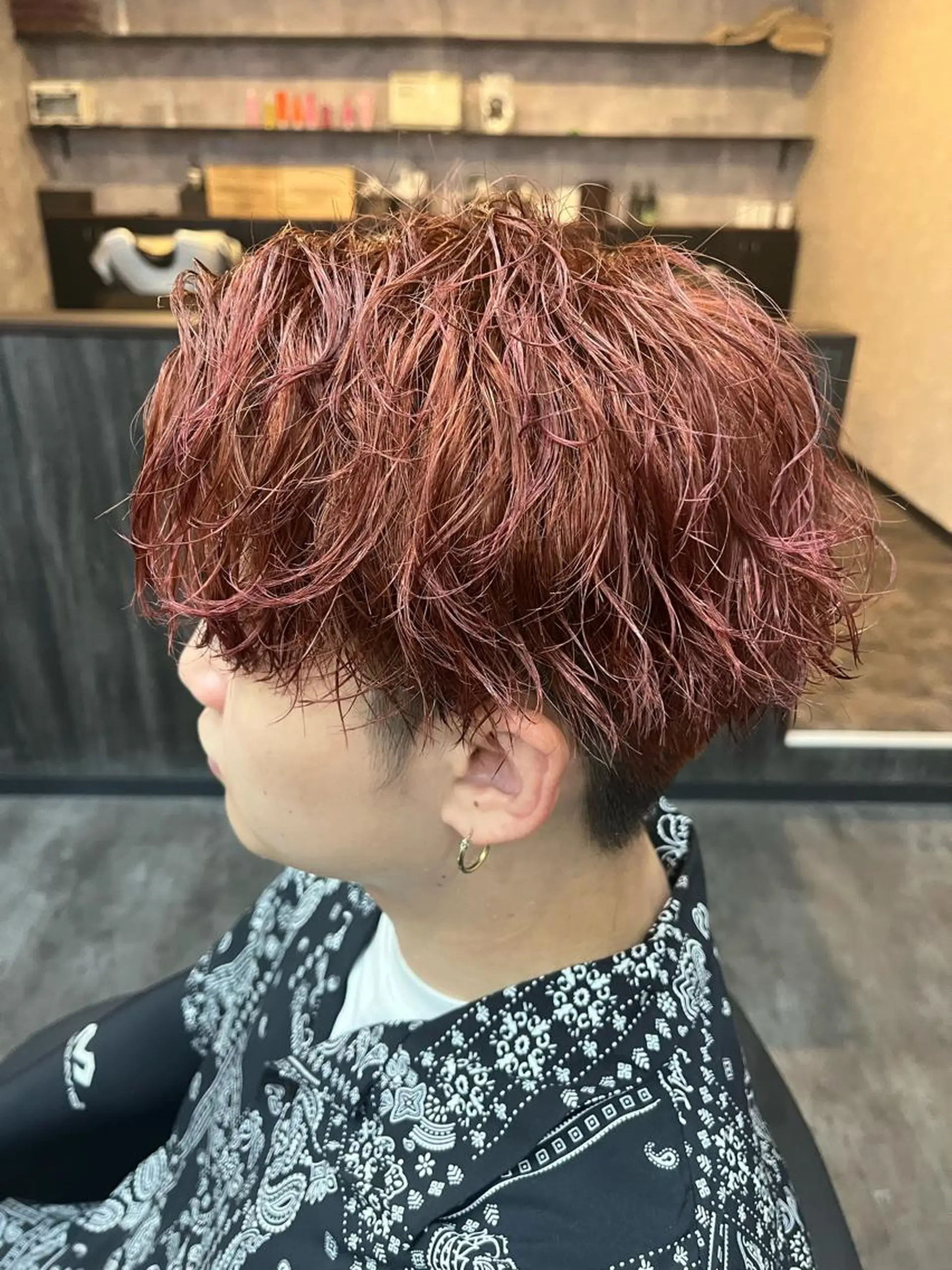 カラー メンズ カット ヘアカラー スパイキーショート/ フェードカット/石田のヘアスタイル