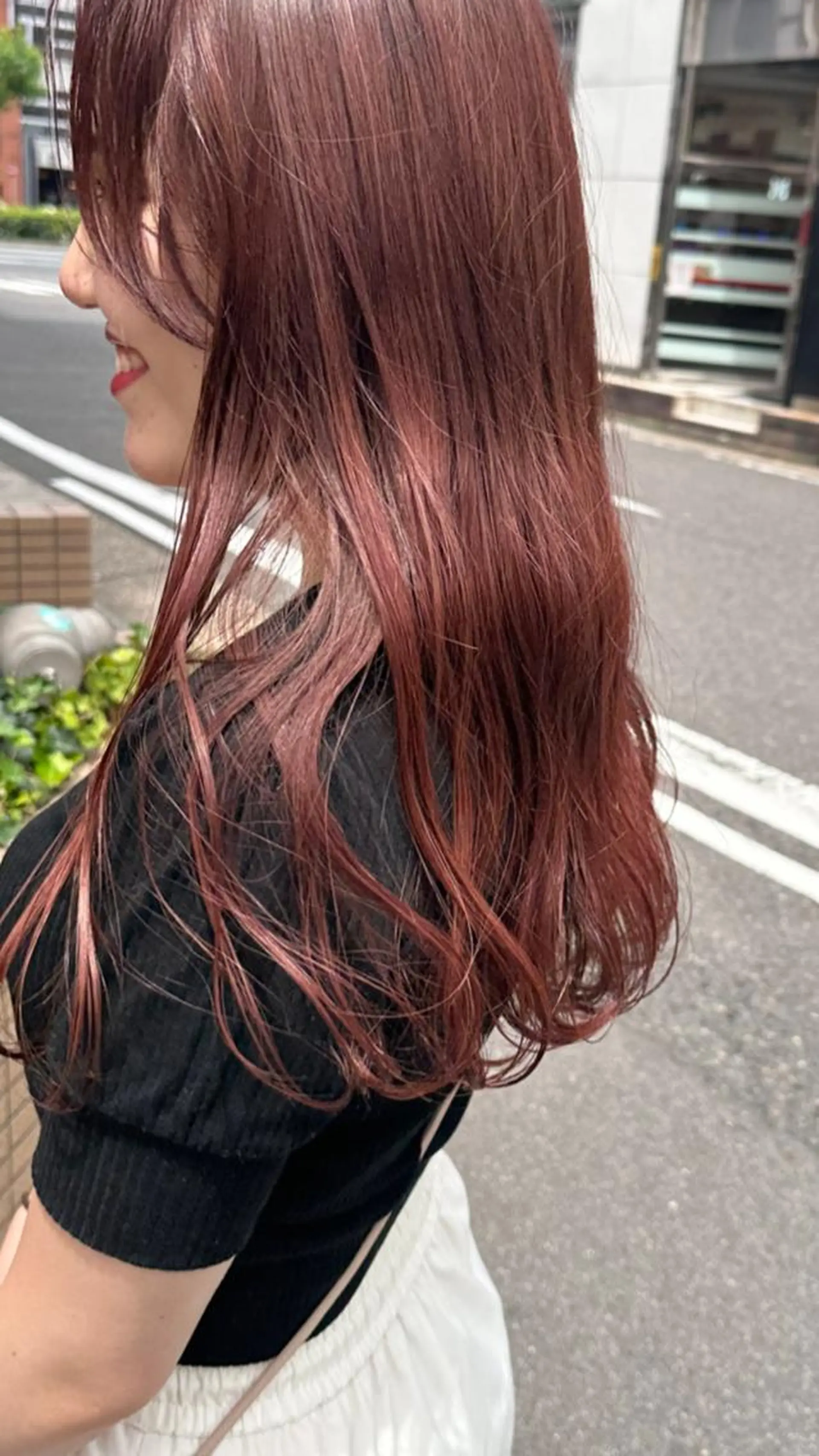 ロング カラー ダブルカラー ヘアカラー トリートメント 高橋 みく/ minim 暖色のヘアスタイル