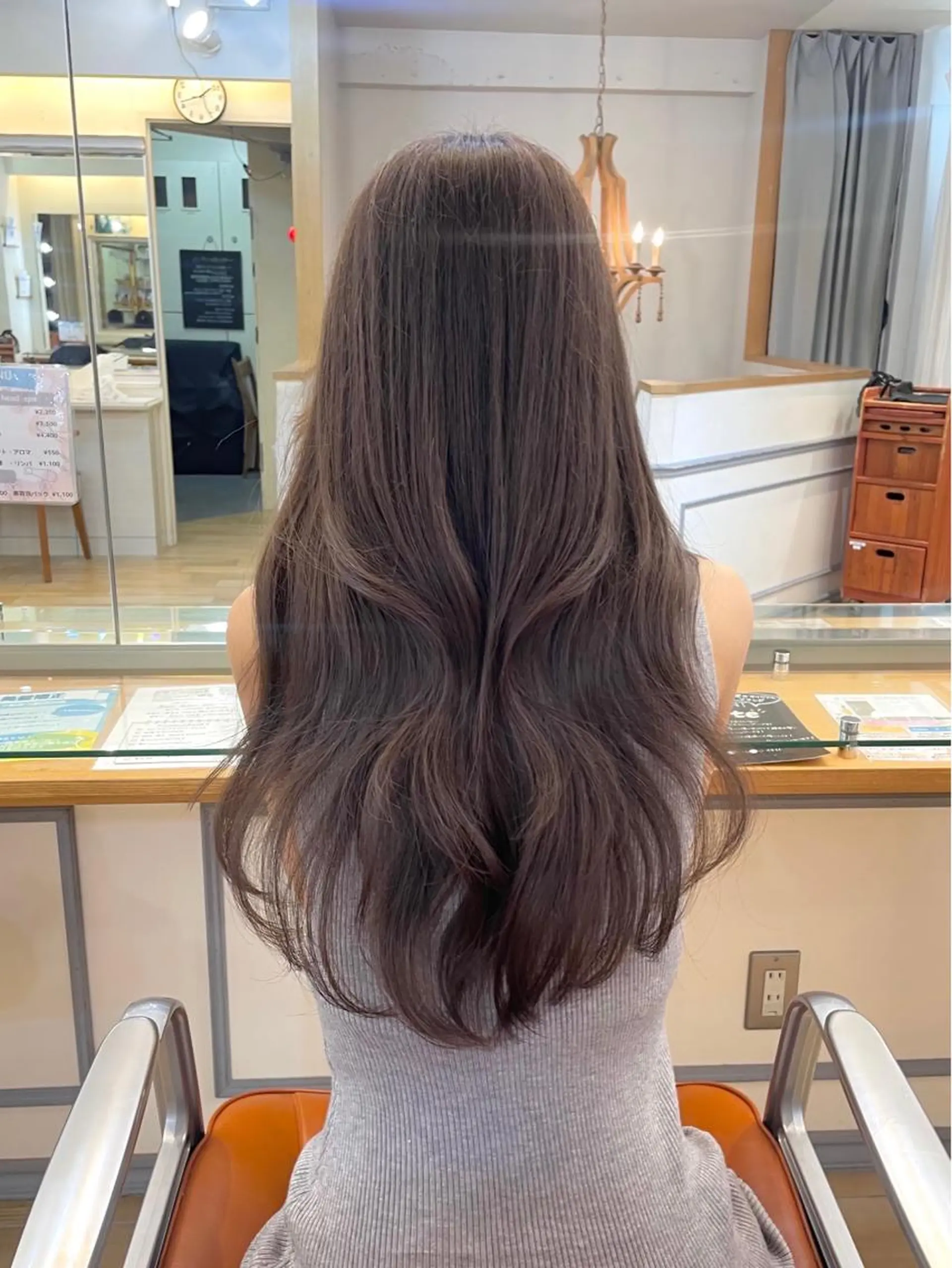 ロング カラー ベージュカラー ブリーチ カット ヘアカラー トリートメント 横浜/レイヤーカット /韓国ヘア/佐藤記正のヘアスタイル