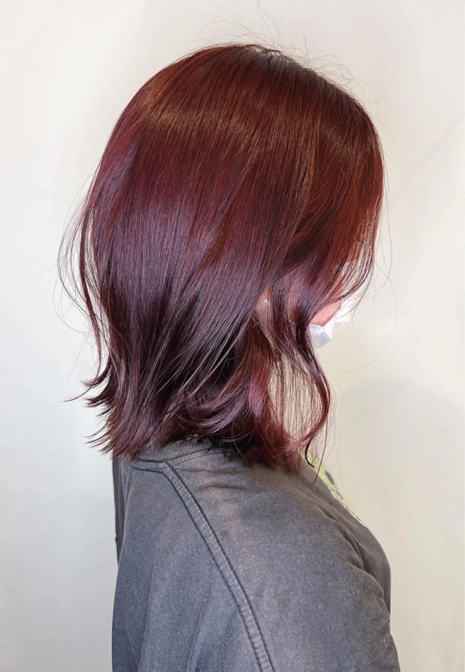 ミディアム カラー パーマ ヘアアレンジ メンズ キッズ morio from london所属・松岡彩華 ボブ /グレージュのヘアスタイル