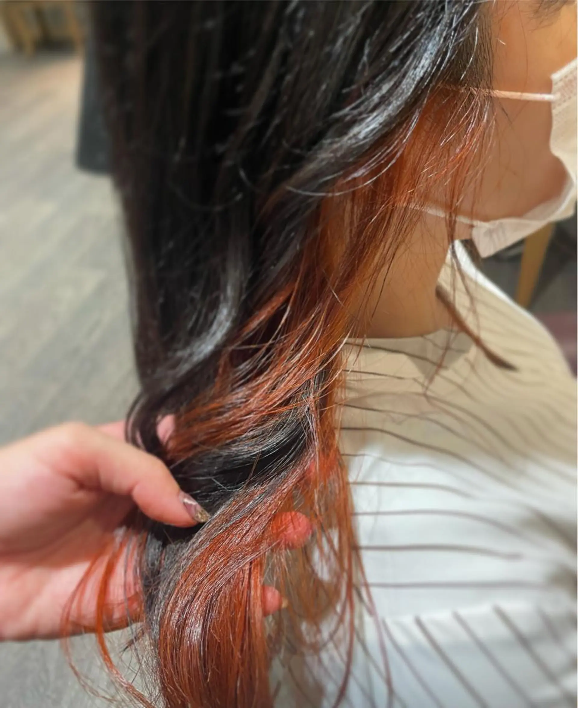 セミロング ヘアカラー 🦄艶カラー×韓国 NANA💎🐬のヘアスタイル