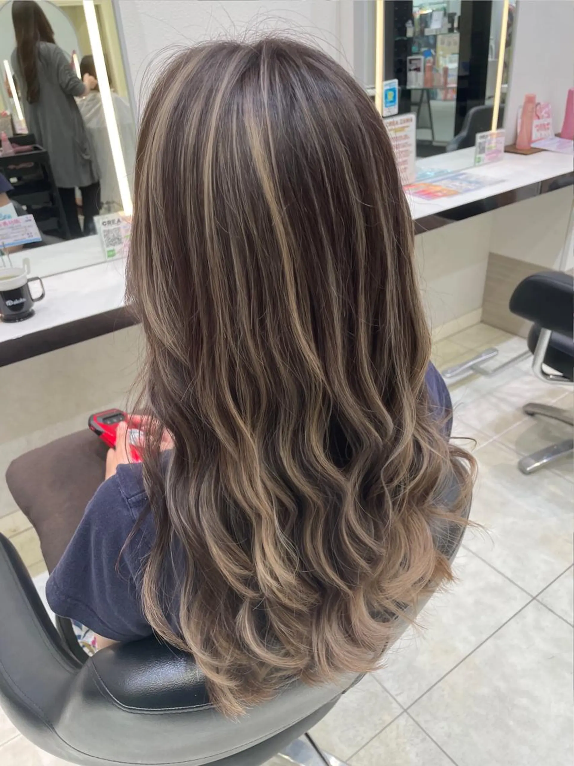 ロング カラー カット ヘアカラー トリートメント GOAT_茅ヶ崎 キシ サクラのヘアスタイル