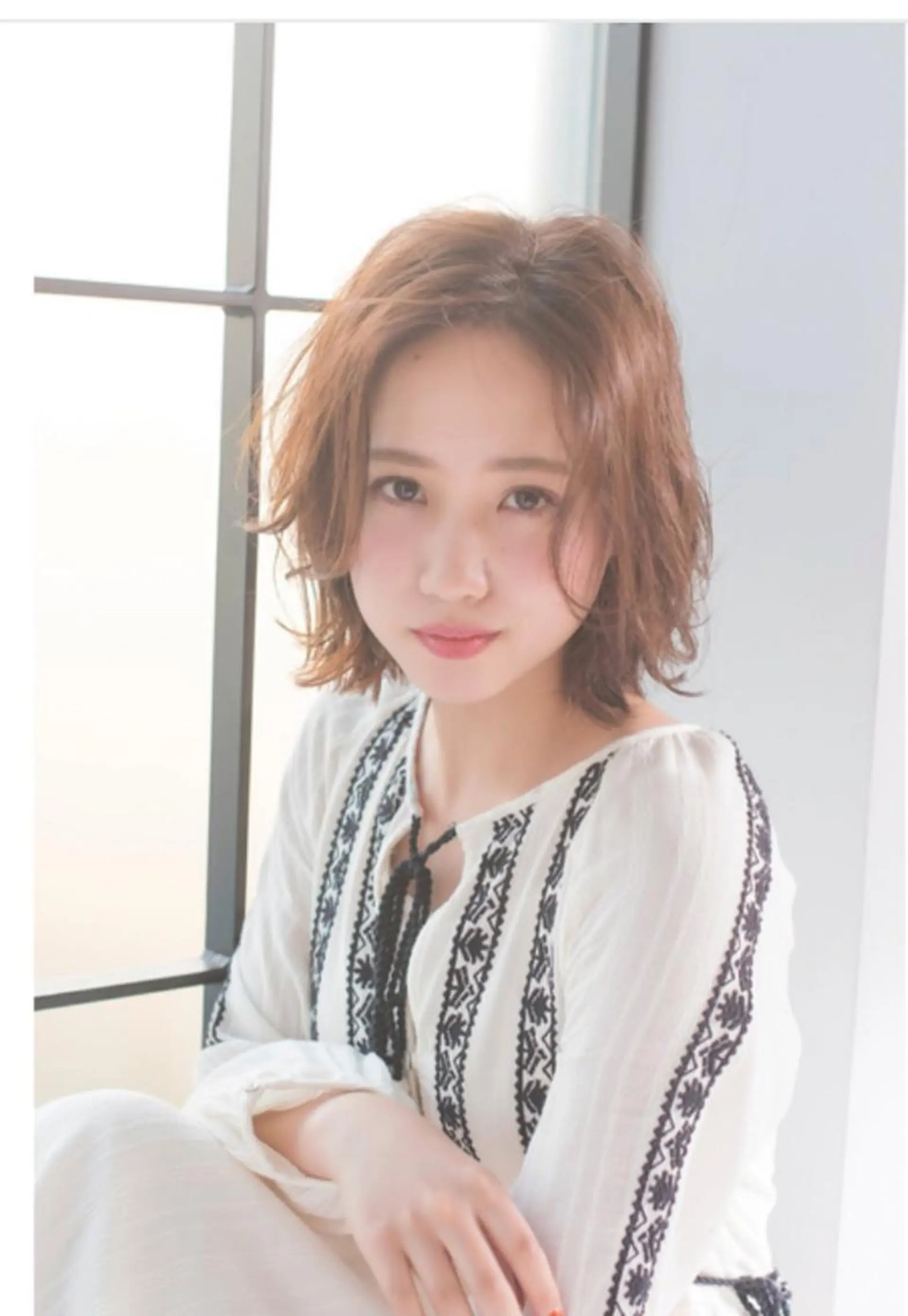 ミディアム カラー カット ヘアカラー トリートメント Sola by  little所属・クボキ サヤのヘアスタイル