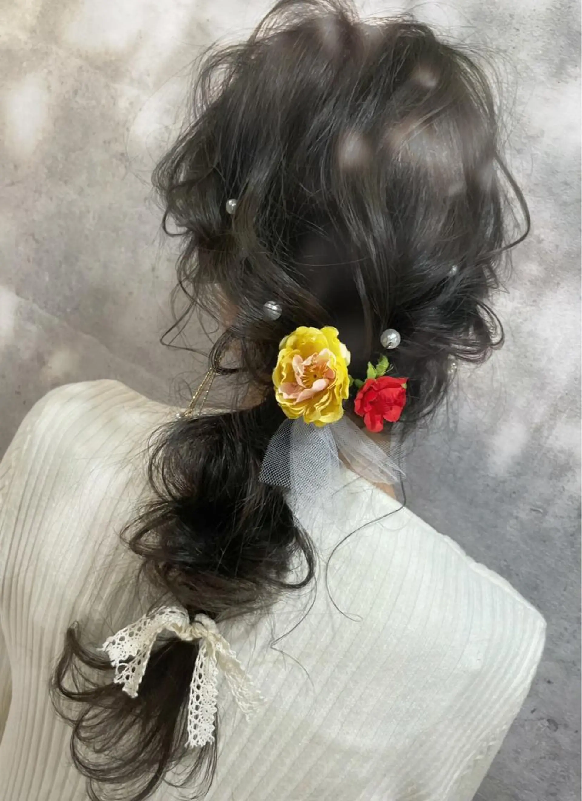 ロング ヘアアレンジ カット ヘアセット 骨格整形カット/ ショート✂️堀夢哉のヘアスタイル