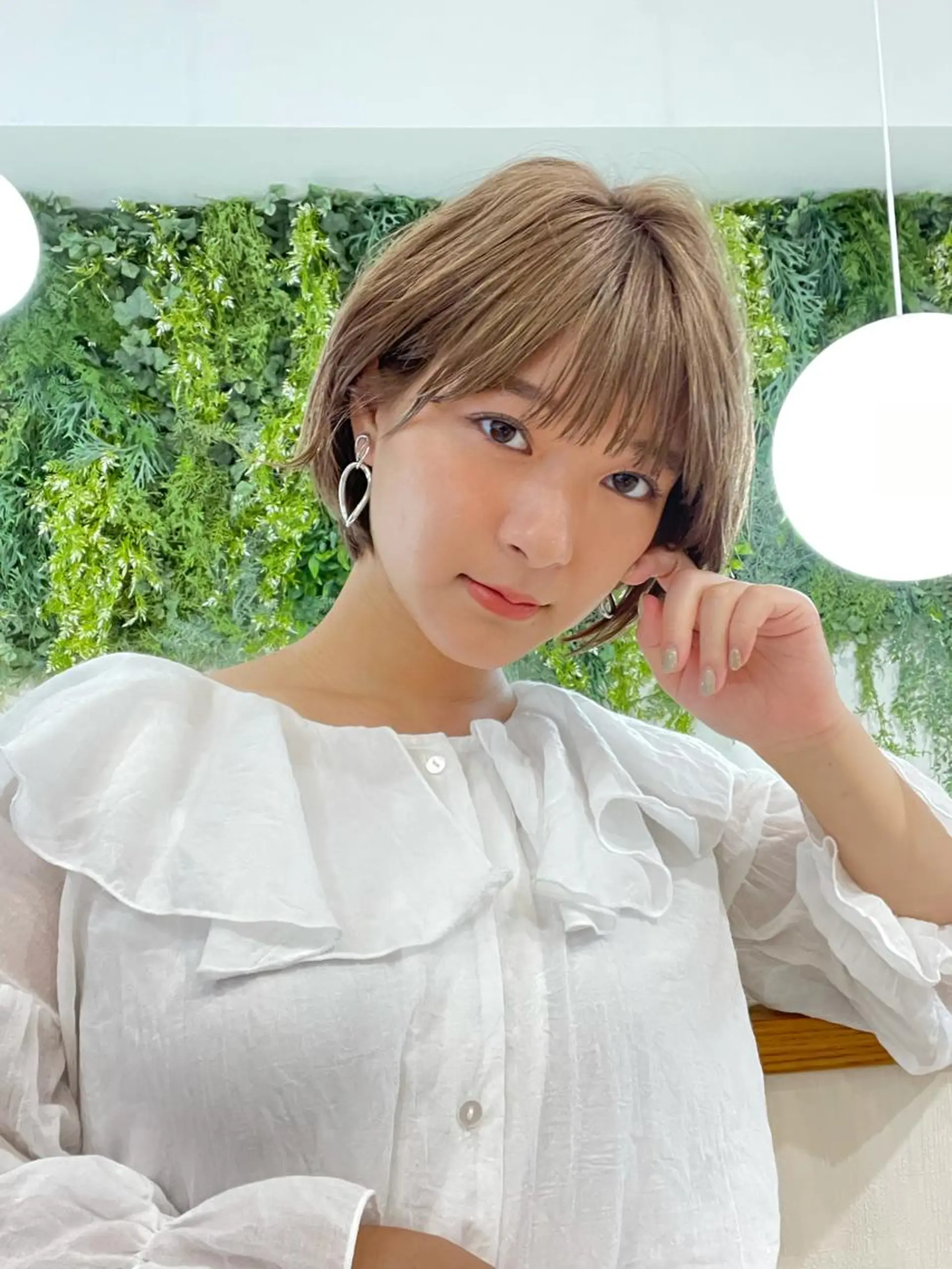 ショート カット ヘアカラー トリートメント イメチェンカット✂️ 錦糸町佐藤店長のヘアスタイル