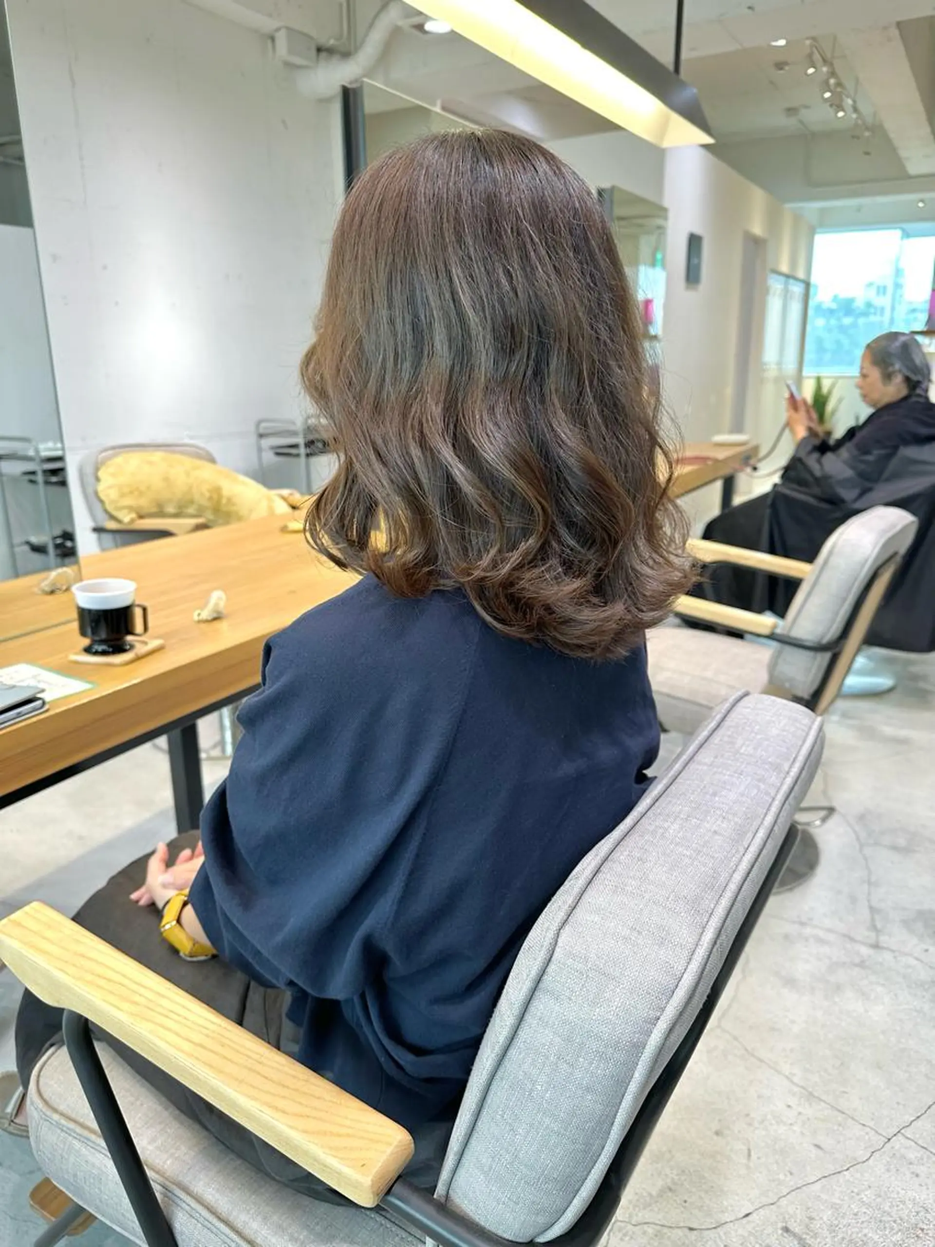 ミディアム カット ヘアカラー トリートメント 上野湧太 髪質改善/艶カラーのヘアスタイル