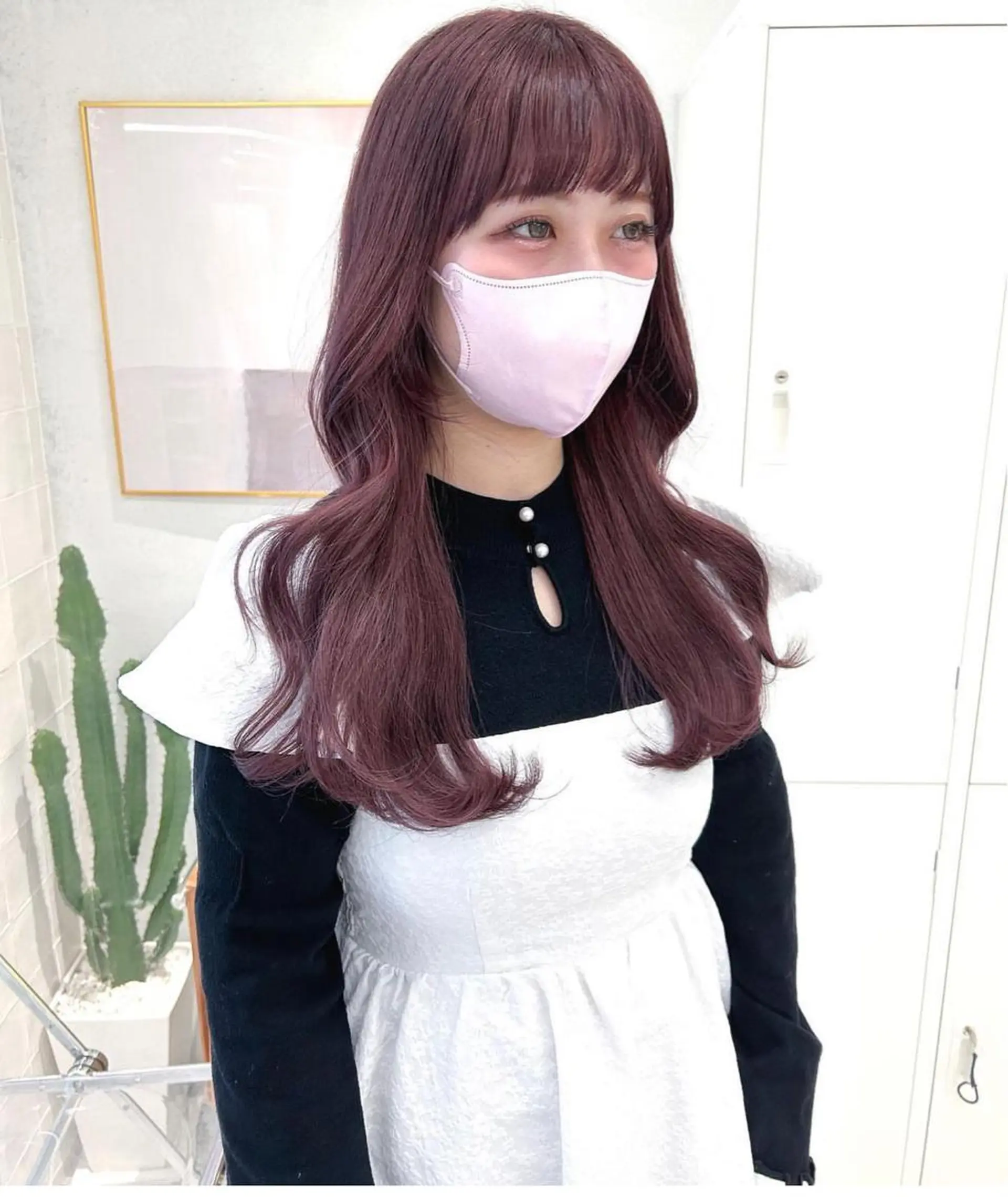 セミロング カラー 透明感カラー🪡🤍 nanao🤍🪡のヘアスタイル