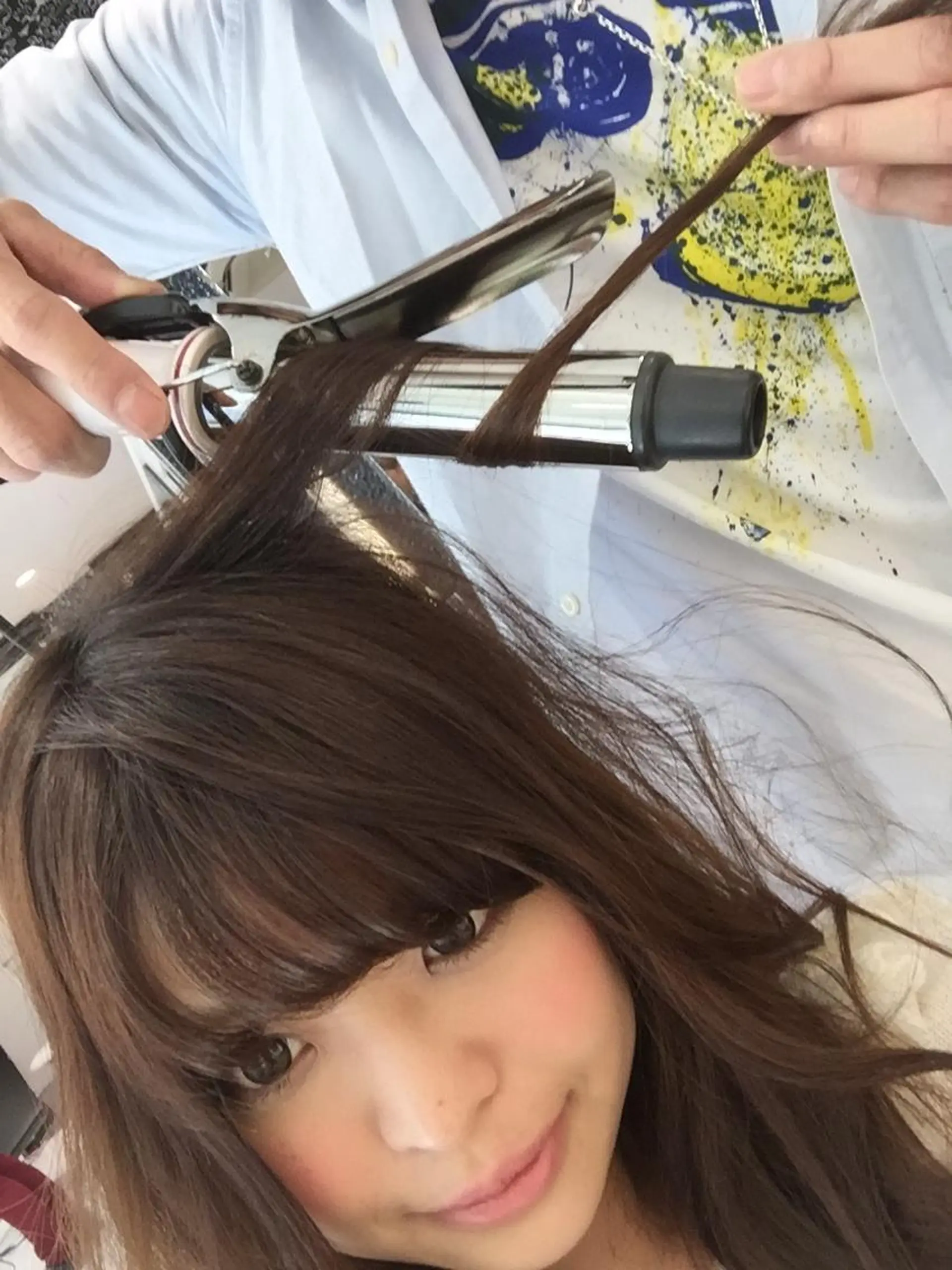 ミディアム ハイライト 髪質改善 小顔カット Endearing 銀座/レイヤーカットのヘアスタイル