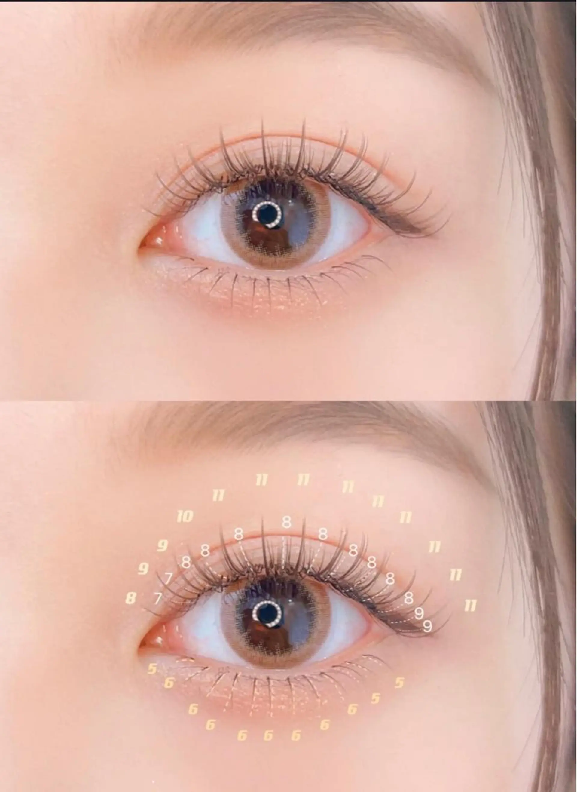 マツエク・マツパ カラーマツエク フラットラッシュ kico.coサロン 池袋ニ丁目店のマツエク・マツパデザイン