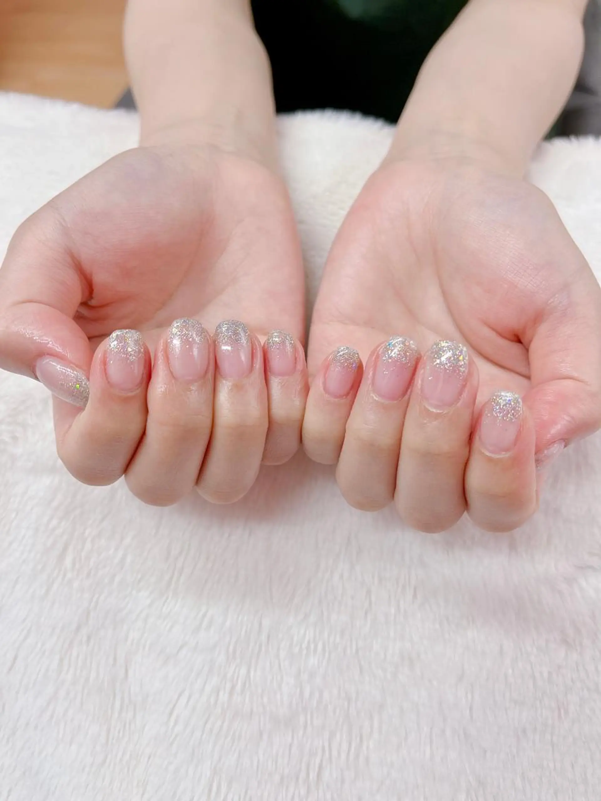 ネイル ラメ(グリッター) ラメグラデーション ハンドネイル kaenail 瑞江のネイルデザイン