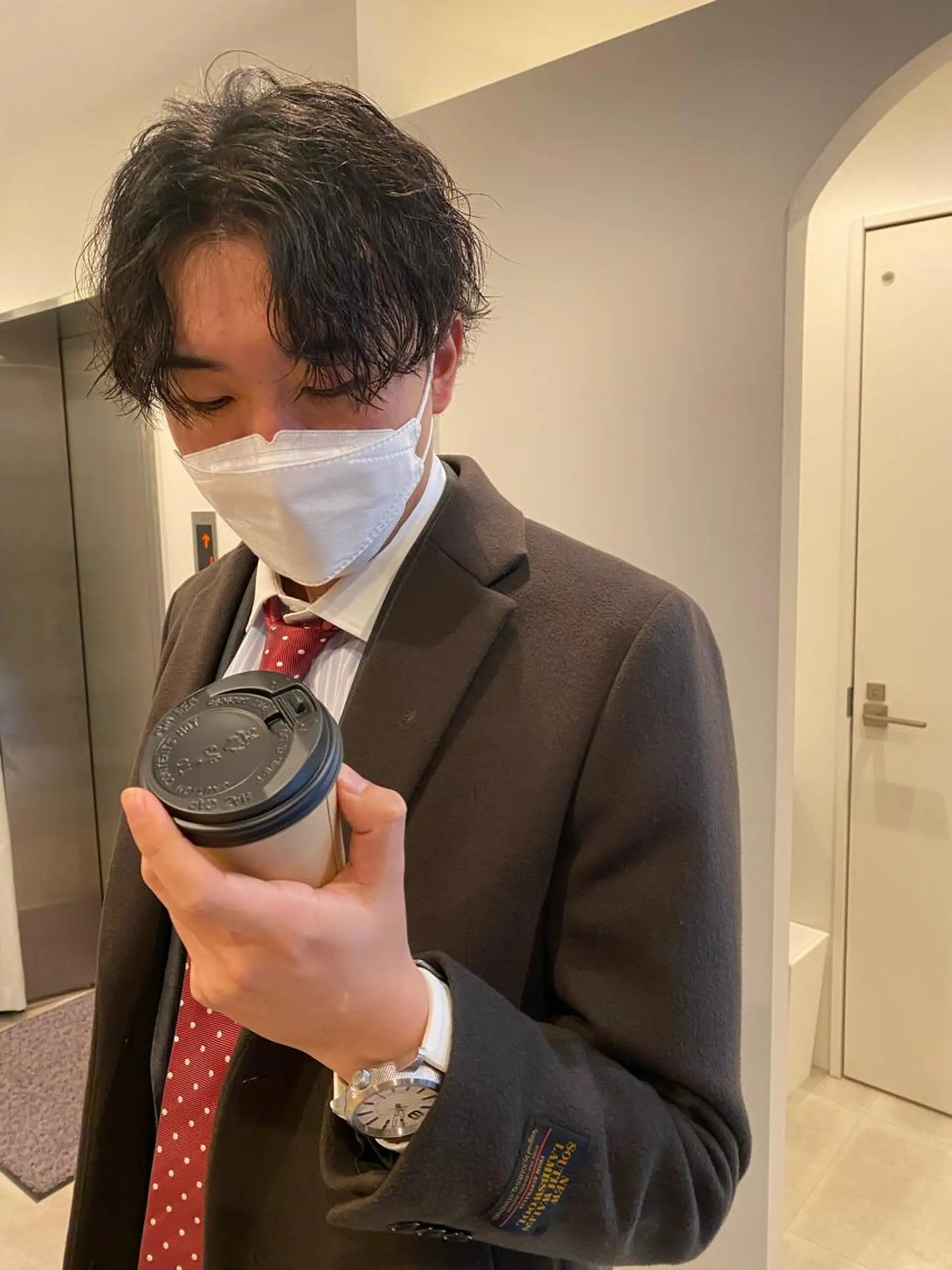 ミディアム パーマ メンズ カット パーマ トリートメント Dxxxx III所属・女性目線の大人 メンズ*Ayakaのヘアスタイル