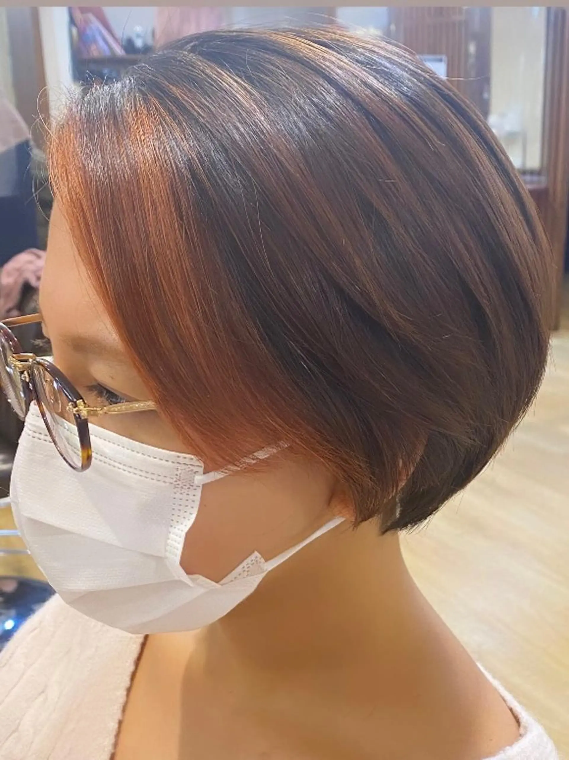 ショート カラー 女性目線でつくる ショートayakaのヘアスタイル