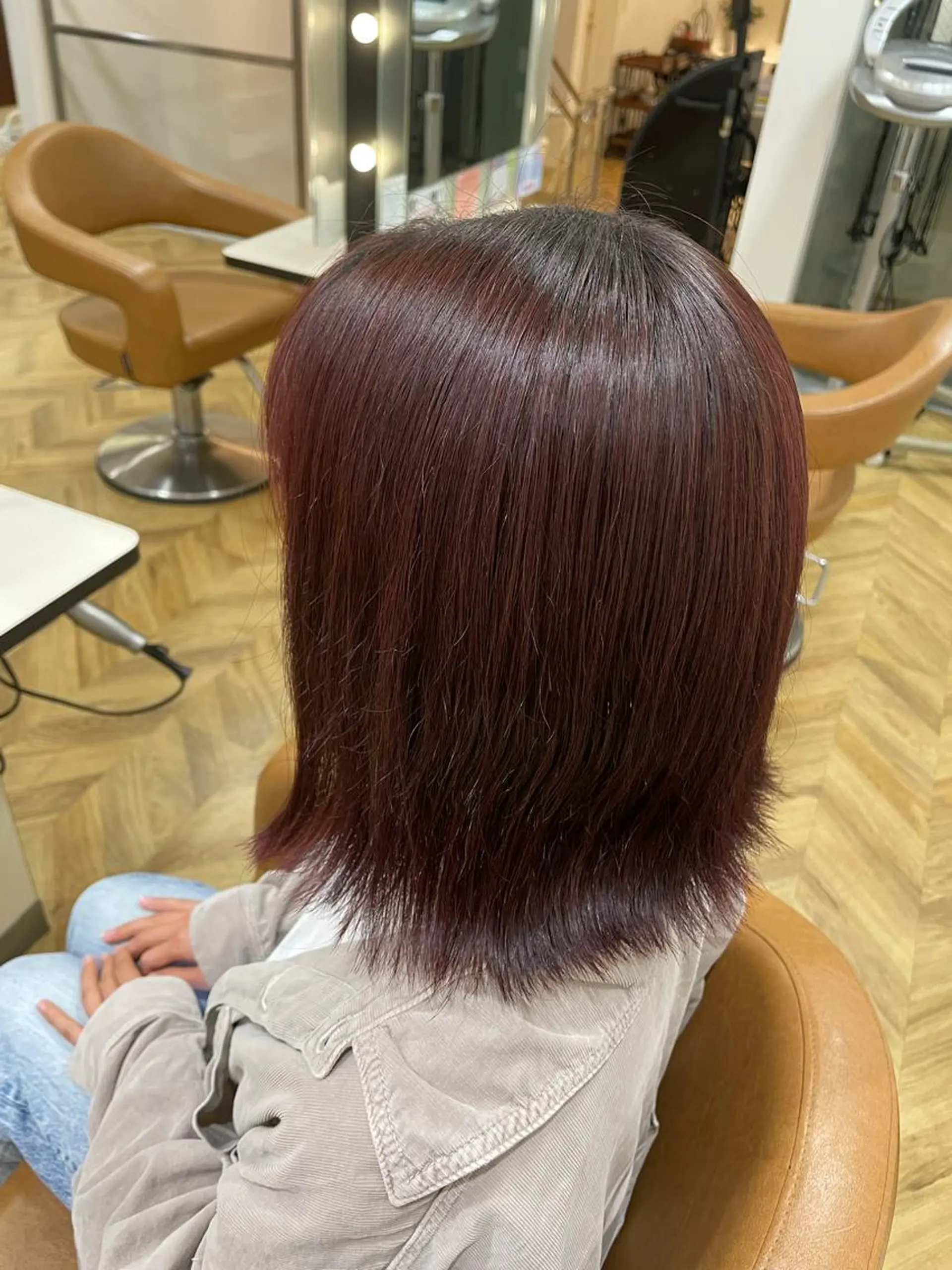 カラー ブラウンカラー ピンクカラー 津田 真志のヘアスタイル