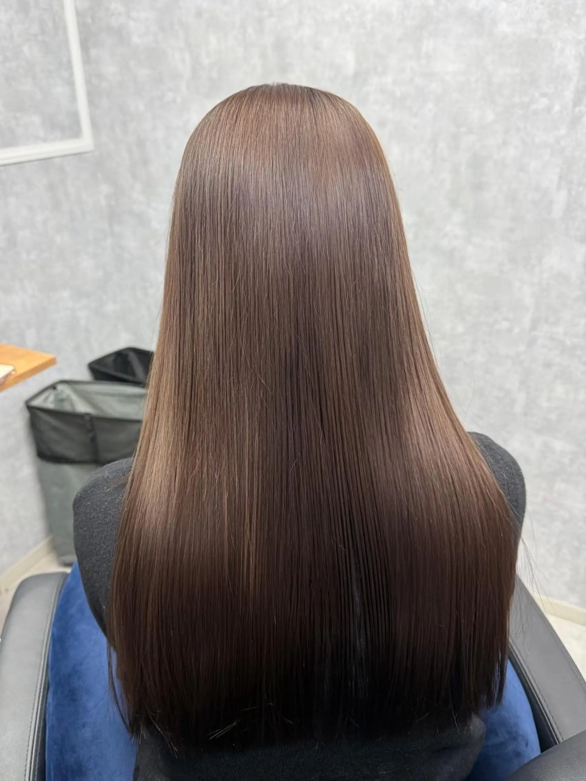 ロング カット 縮毛矯正 ハイトーン×艶カラー 🤍MIZUKIのヘアスタイル