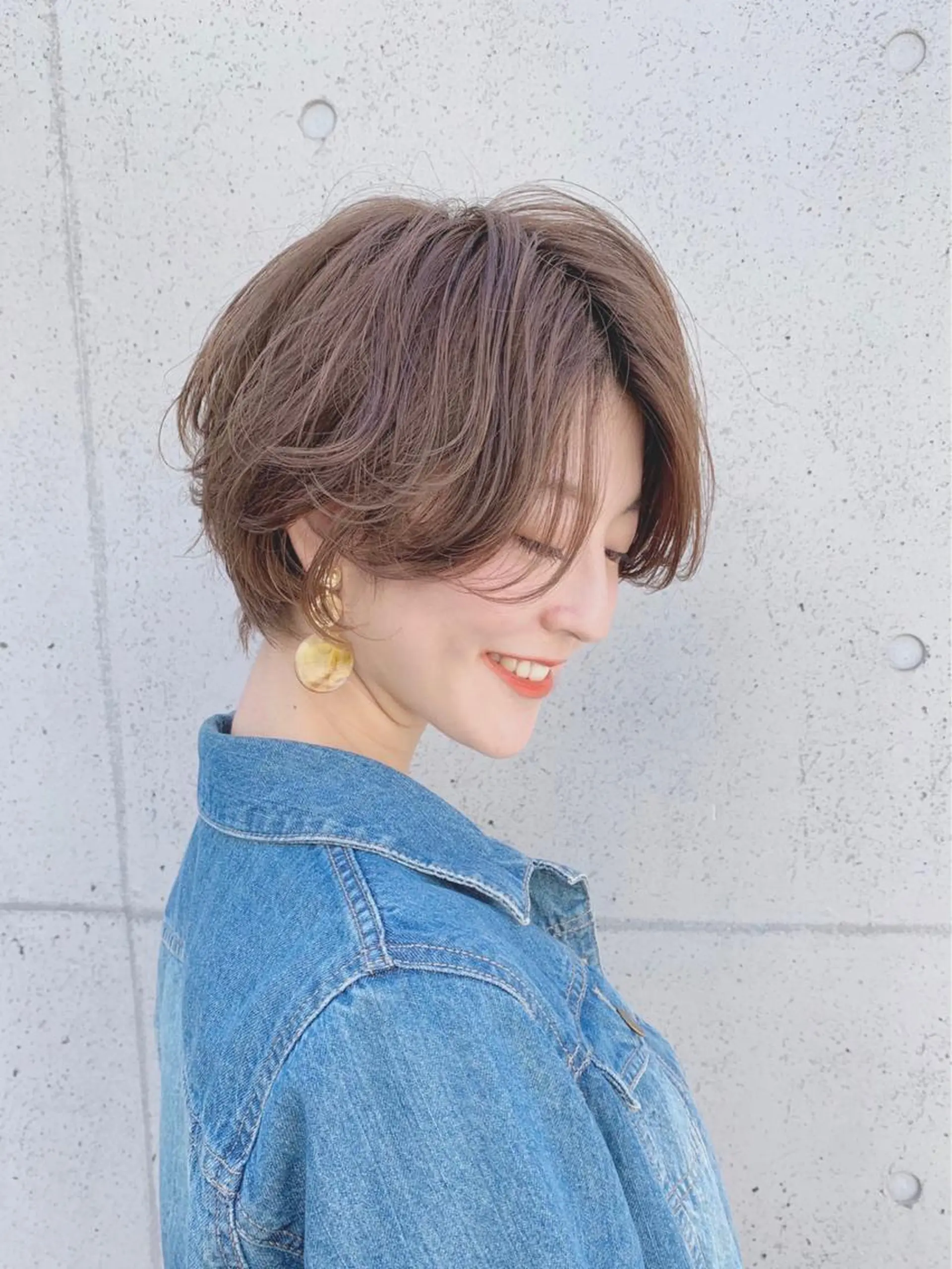 ショート ショートヘア カット ヘアカラー トリートメント ❣️韓国レイヤー ❣️渡部晃輝のヘアスタイル