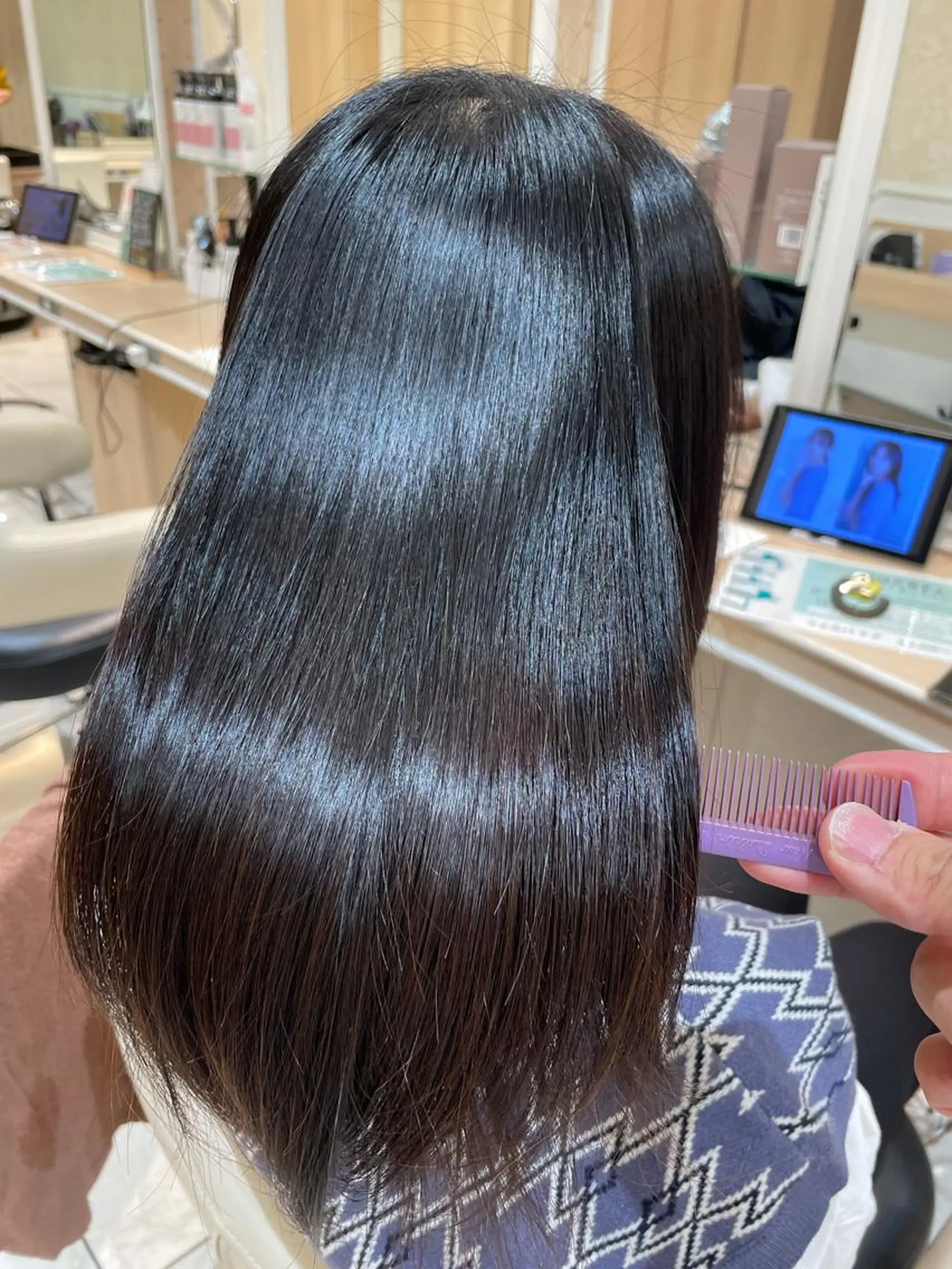 ロング 縮毛矯正、髪質改善／ 松田 龍之介のヘアスタイル