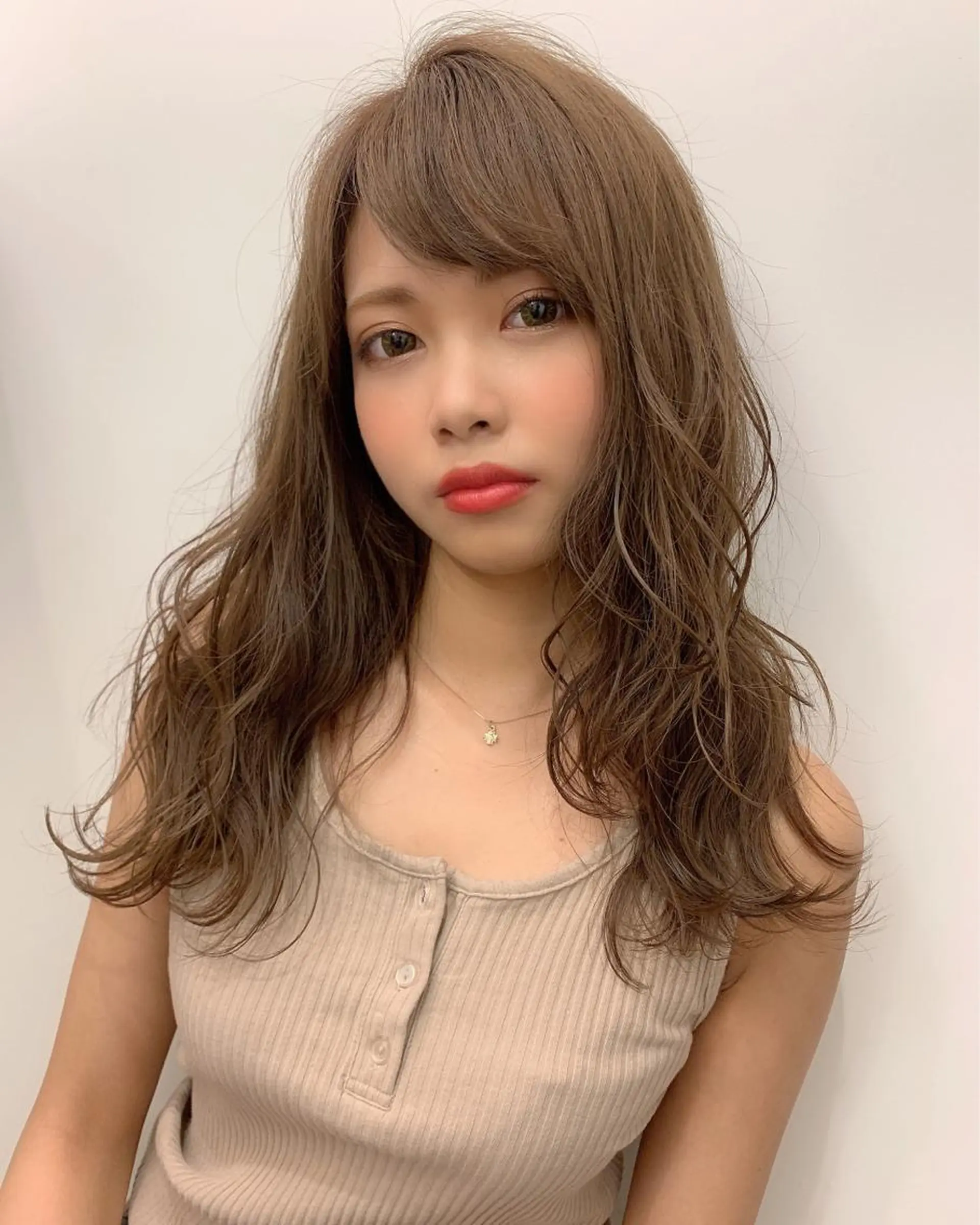 ロング カラー カット ヘアカラー トリートメント 髪質改善will hairdesignのヘアスタイル