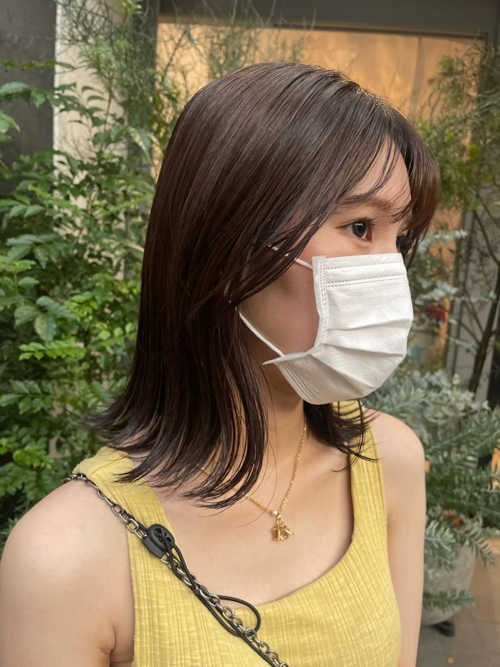 ミディアム ヘアカラー ano @anomukuiのヘアスタイル